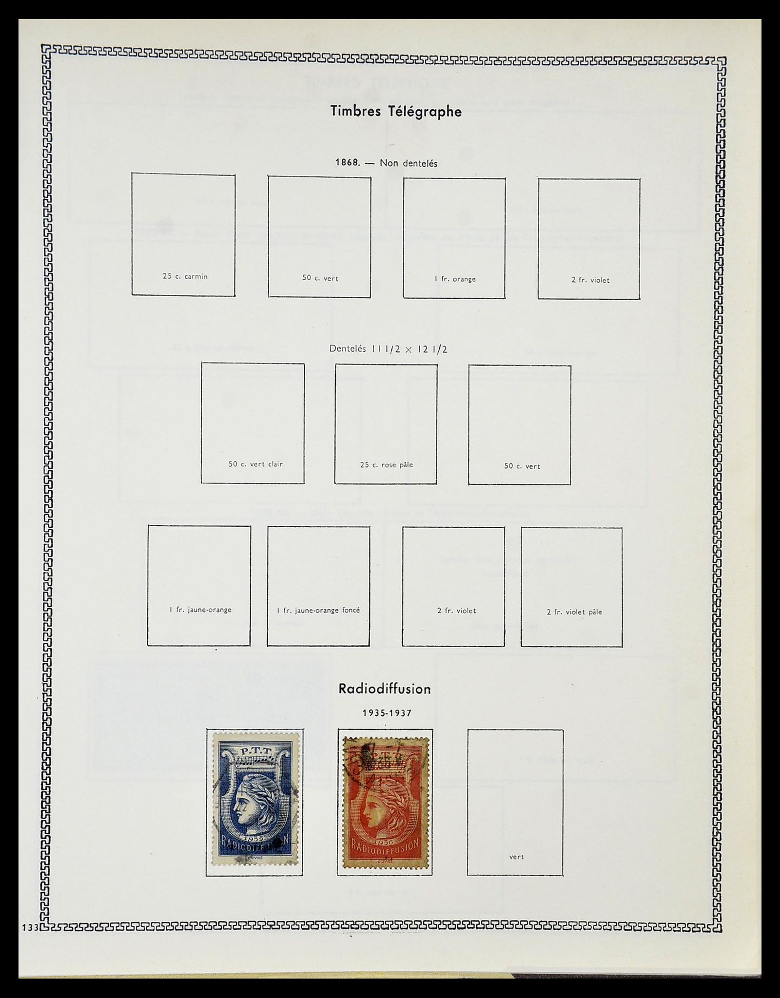 34586 093 - Postzegelverzameling 34586 Frankrijk 1849-1947.