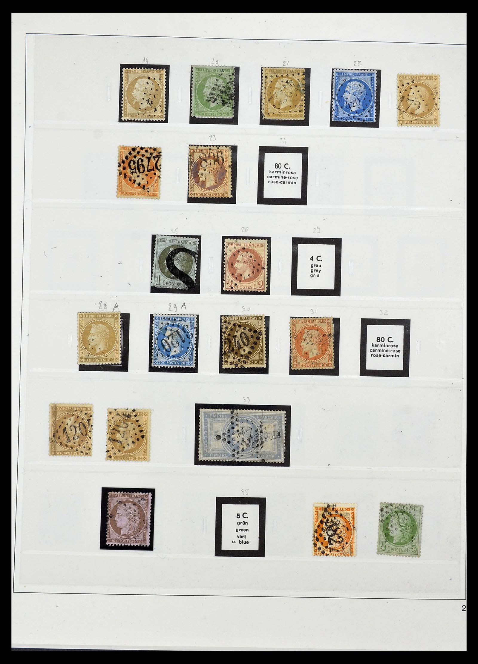 34587 002 - Postzegelverzameling 34587 Frankrijk 1849-1951.