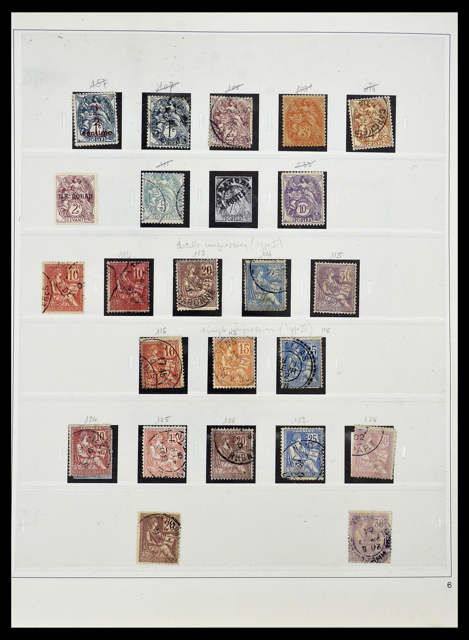 34587 007 - Postzegelverzameling 34587 Frankrijk 1849-1951.