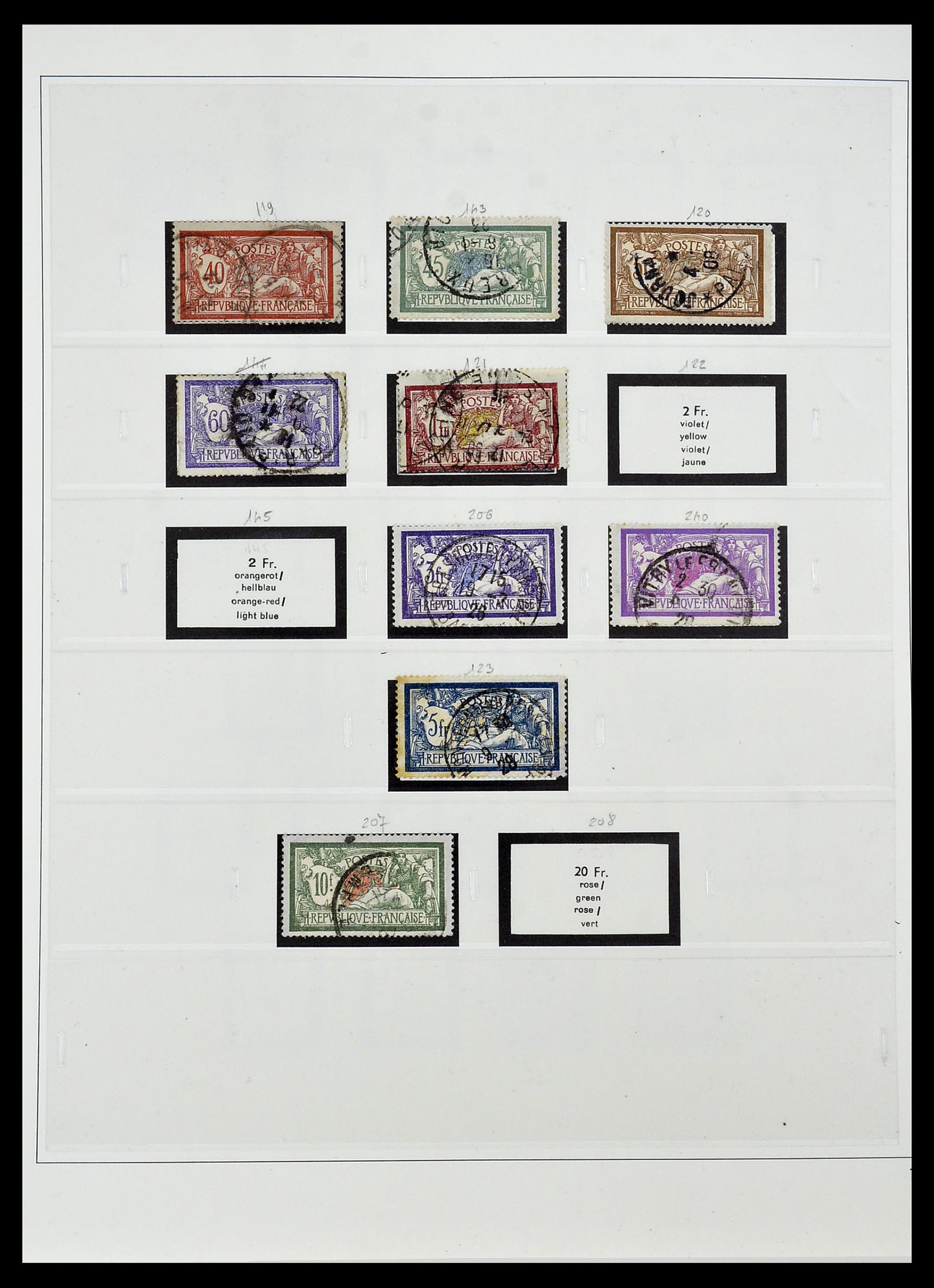 34587 009 - Postzegelverzameling 34587 Frankrijk 1849-1951.