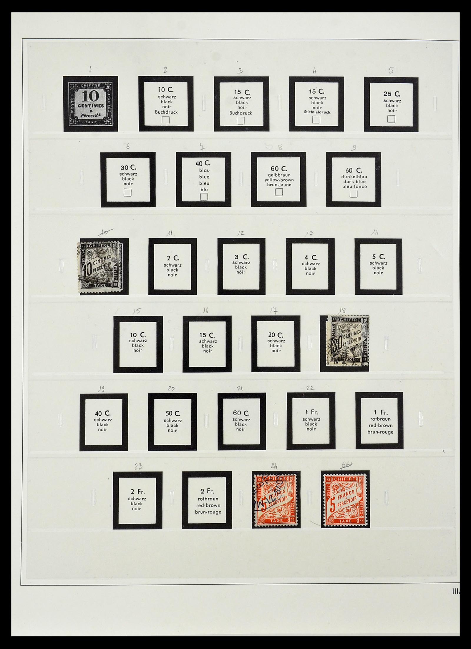 34587 010 - Postzegelverzameling 34587 Frankrijk 1849-1951.