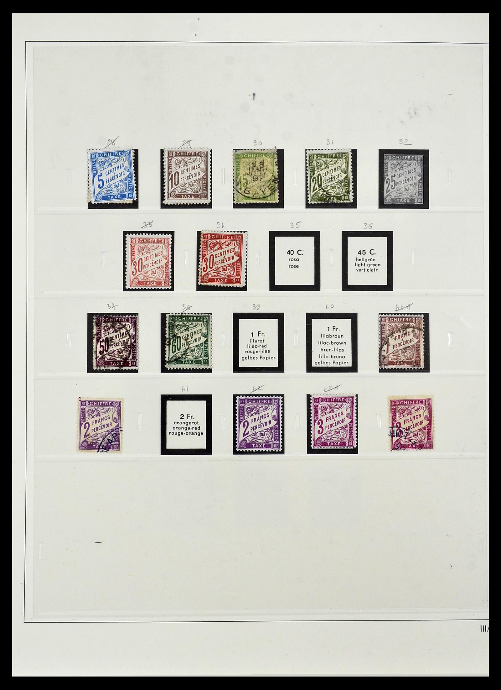 34587 011 - Postzegelverzameling 34587 Frankrijk 1849-1951.