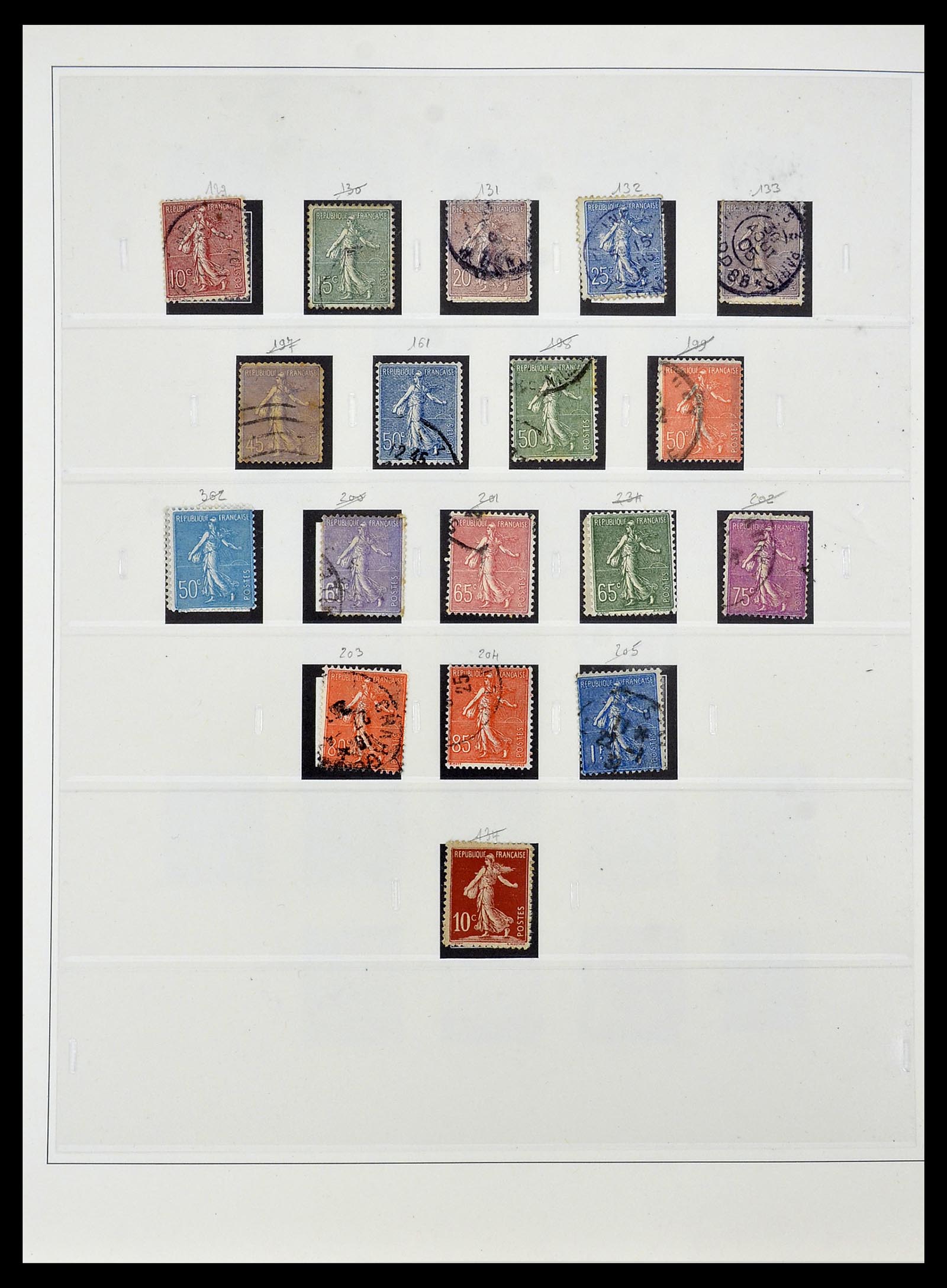 34587 015 - Postzegelverzameling 34587 Frankrijk 1849-1951.
