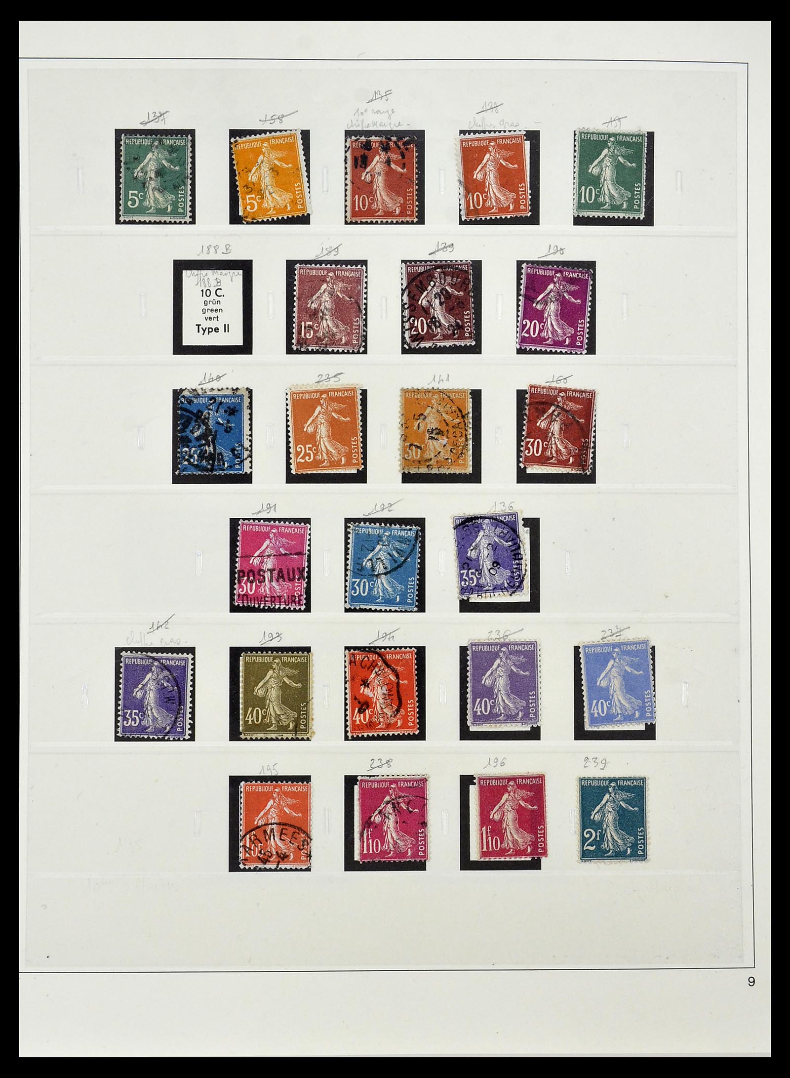 34587 017 - Postzegelverzameling 34587 Frankrijk 1849-1951.