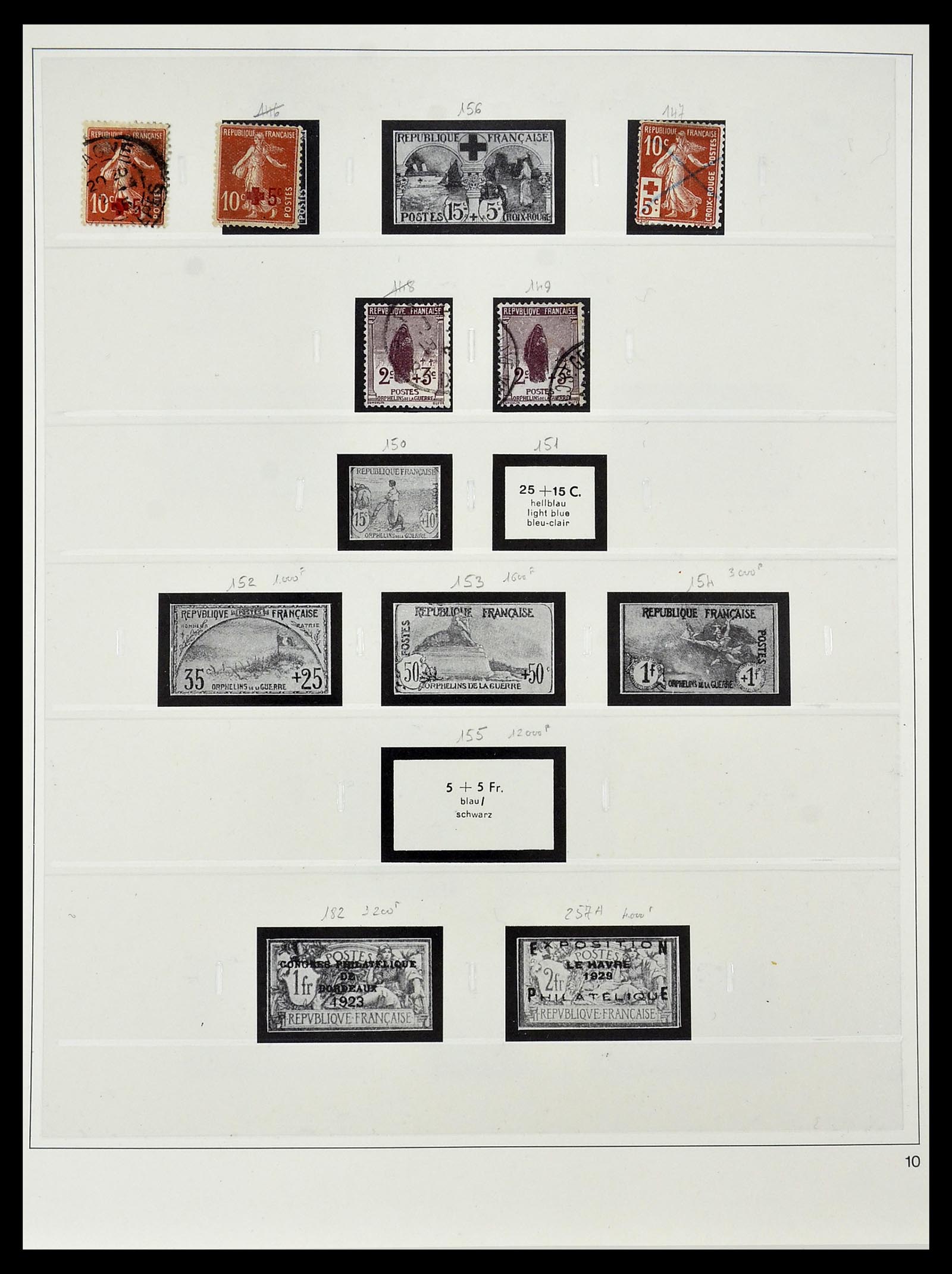 34587 019 - Postzegelverzameling 34587 Frankrijk 1849-1951.