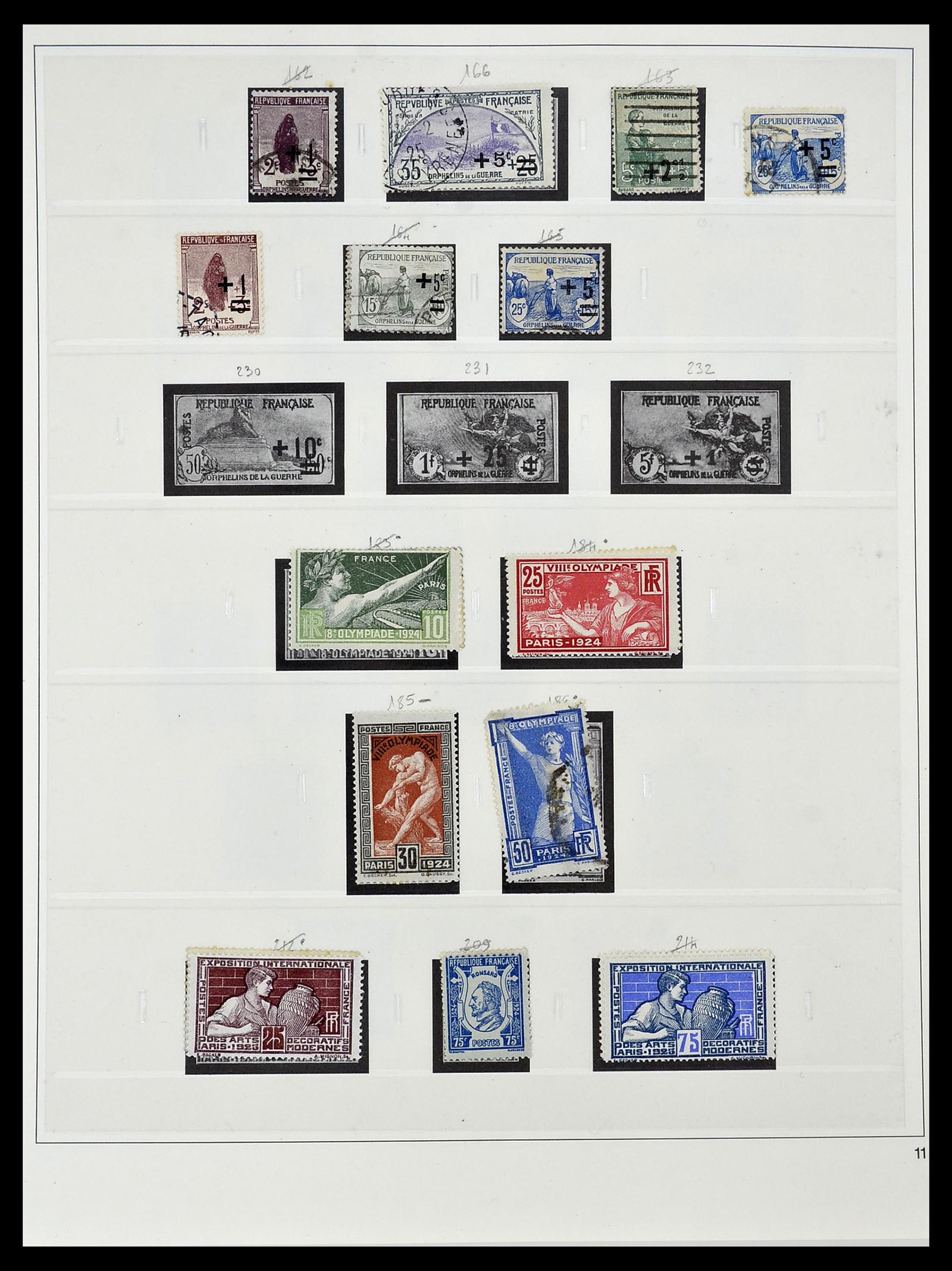 34587 020 - Postzegelverzameling 34587 Frankrijk 1849-1951.