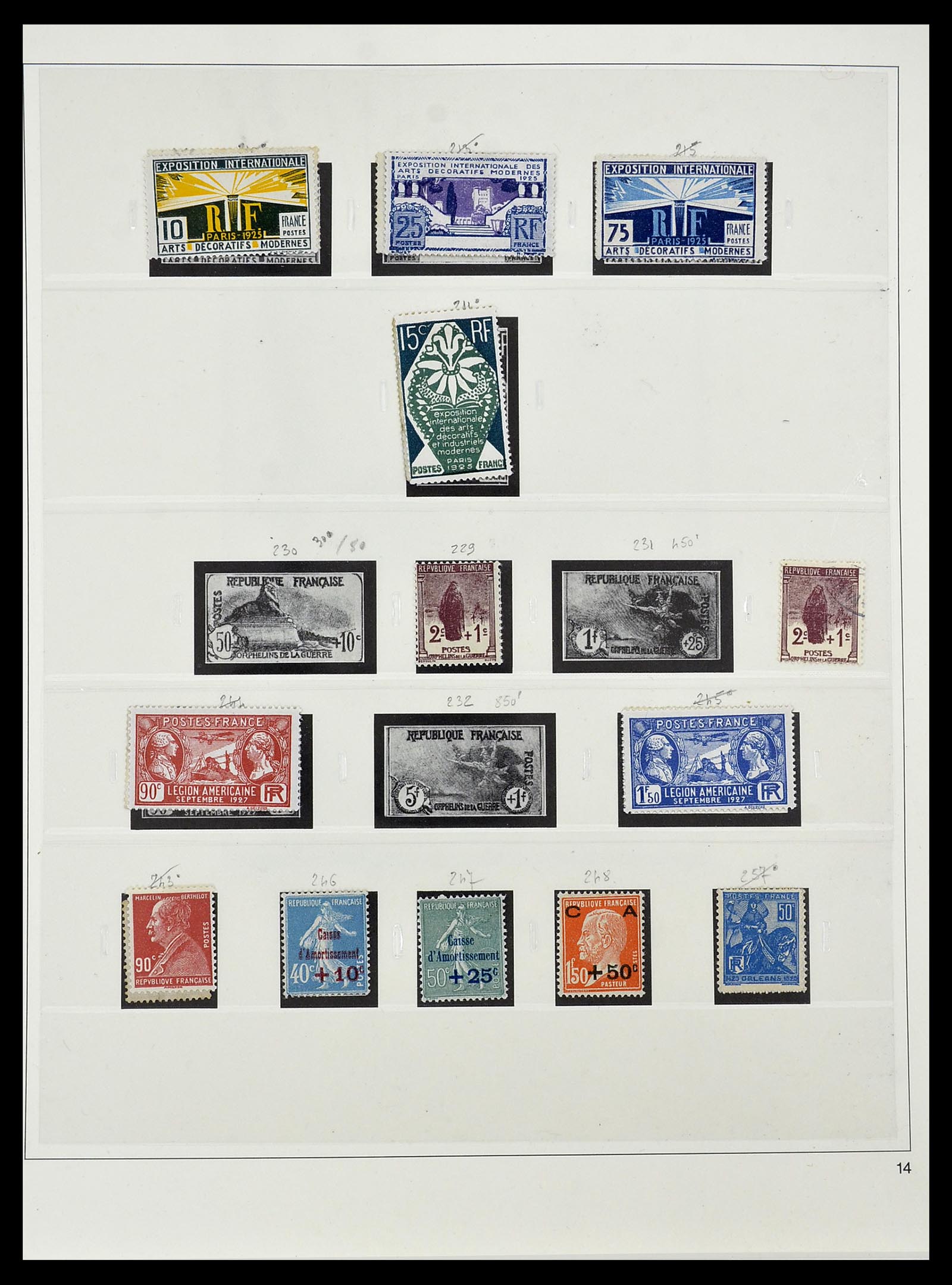 34587 024 - Postzegelverzameling 34587 Frankrijk 1849-1951.