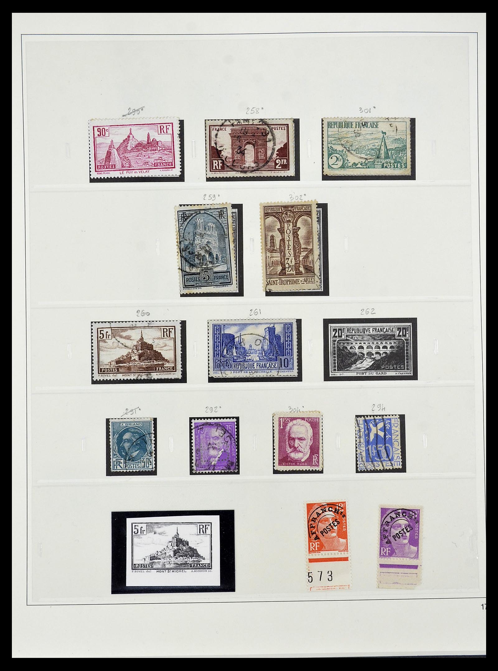 34587 030 - Postzegelverzameling 34587 Frankrijk 1849-1951.