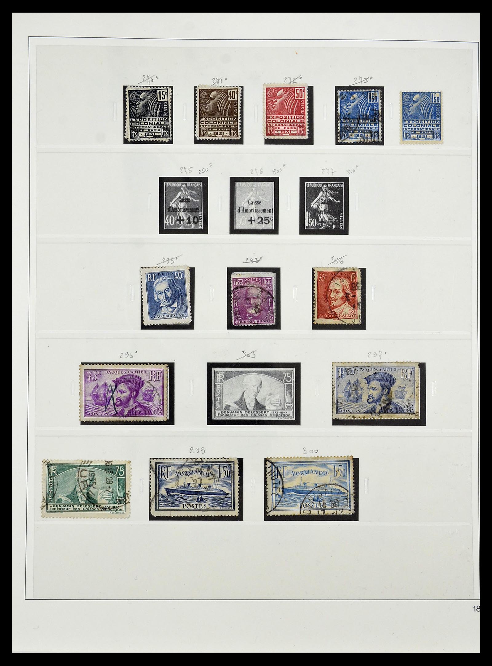 34587 032 - Postzegelverzameling 34587 Frankrijk 1849-1951.