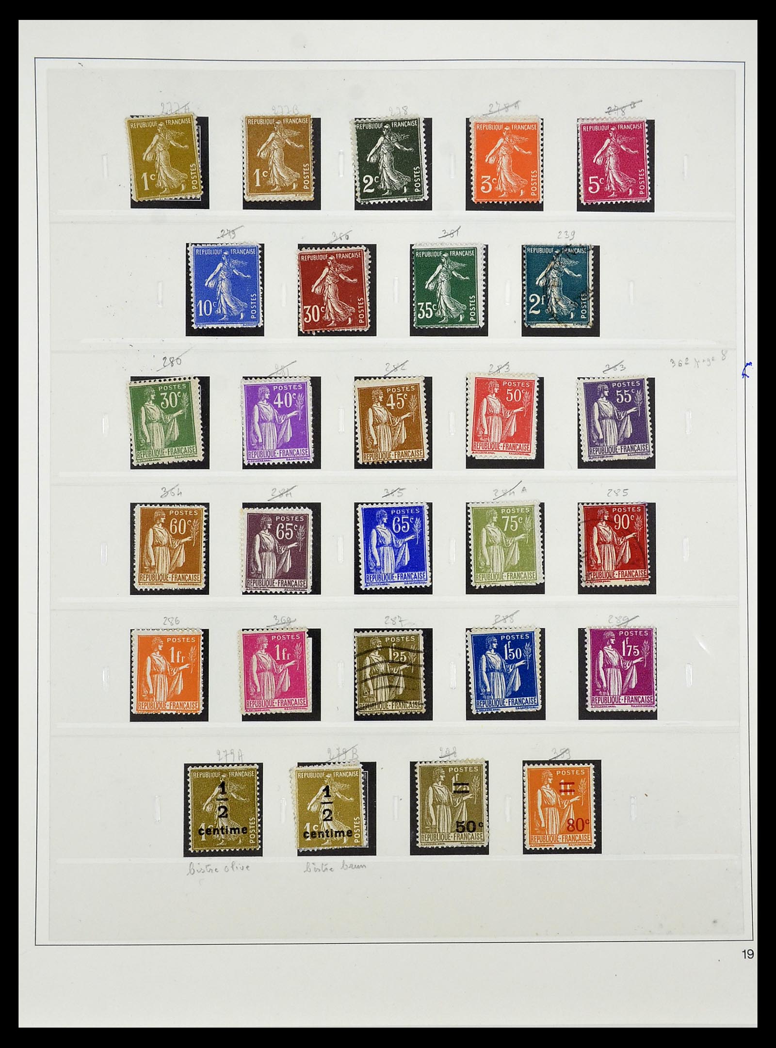 34587 034 - Postzegelverzameling 34587 Frankrijk 1849-1951.