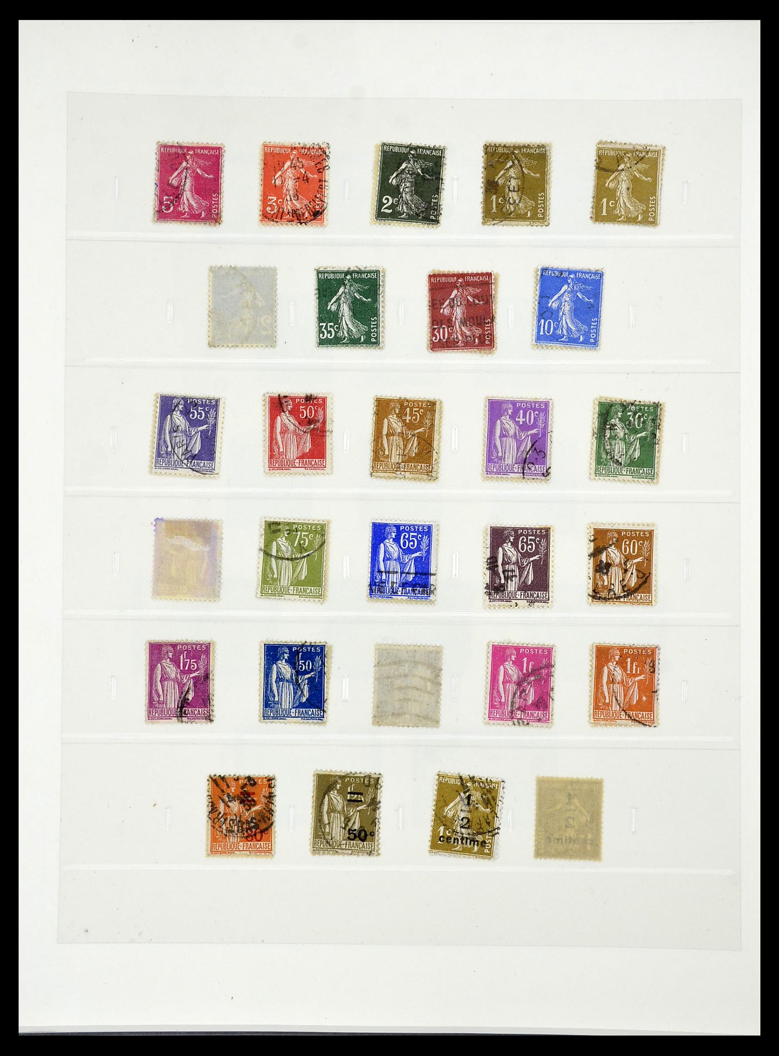 34587 035 - Postzegelverzameling 34587 Frankrijk 1849-1951.