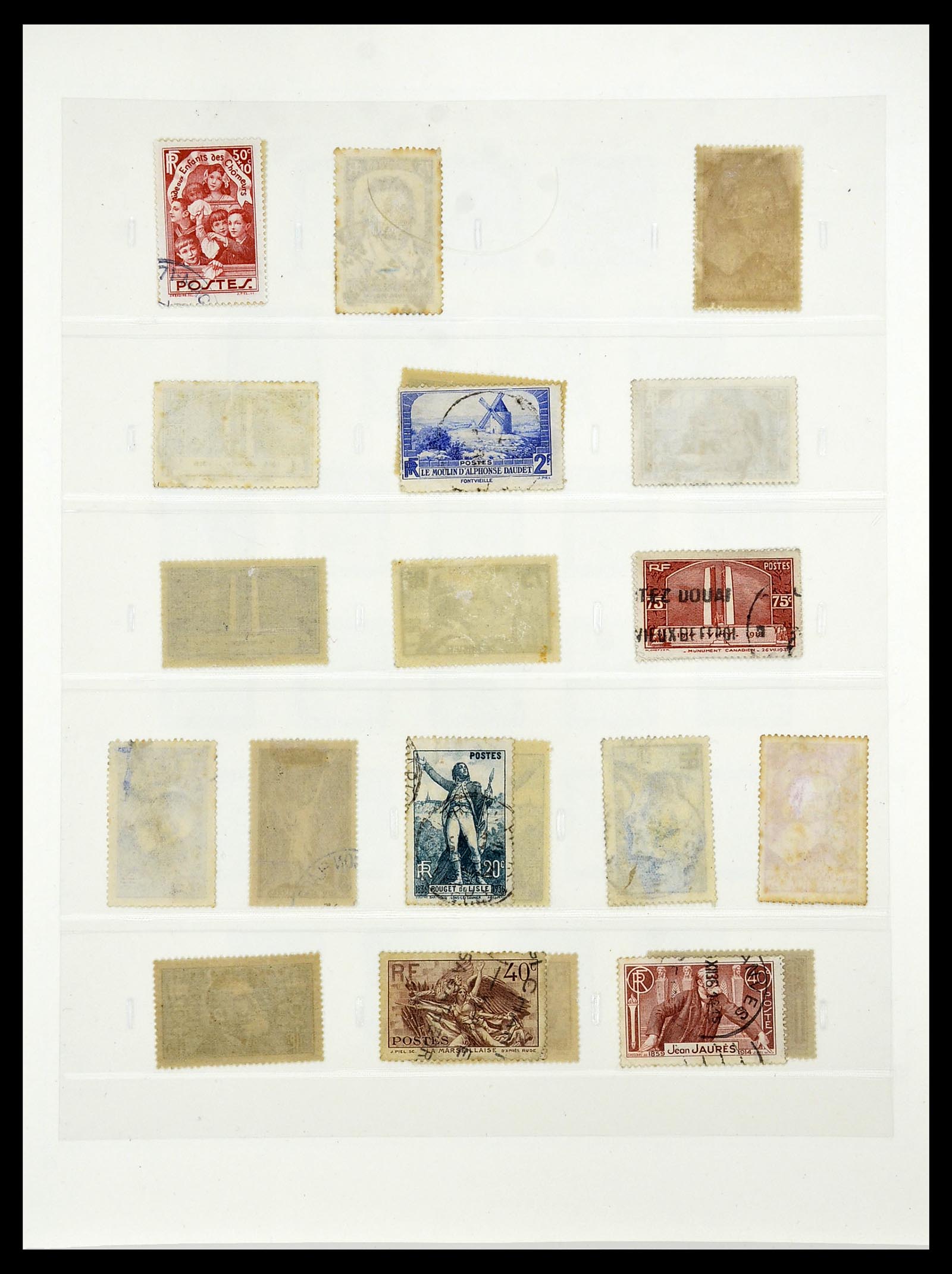 34587 037 - Postzegelverzameling 34587 Frankrijk 1849-1951.