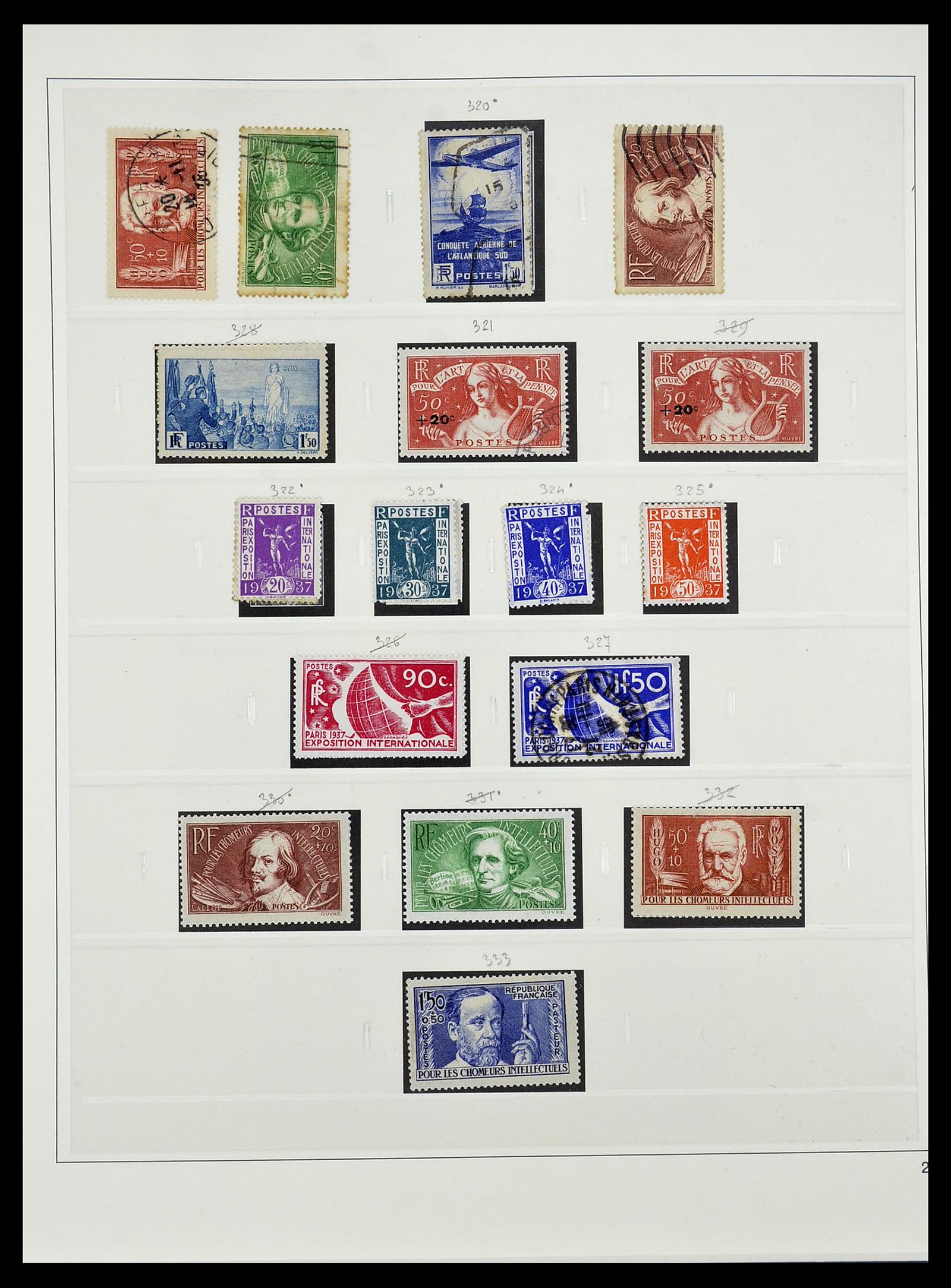 34587 038 - Postzegelverzameling 34587 Frankrijk 1849-1951.