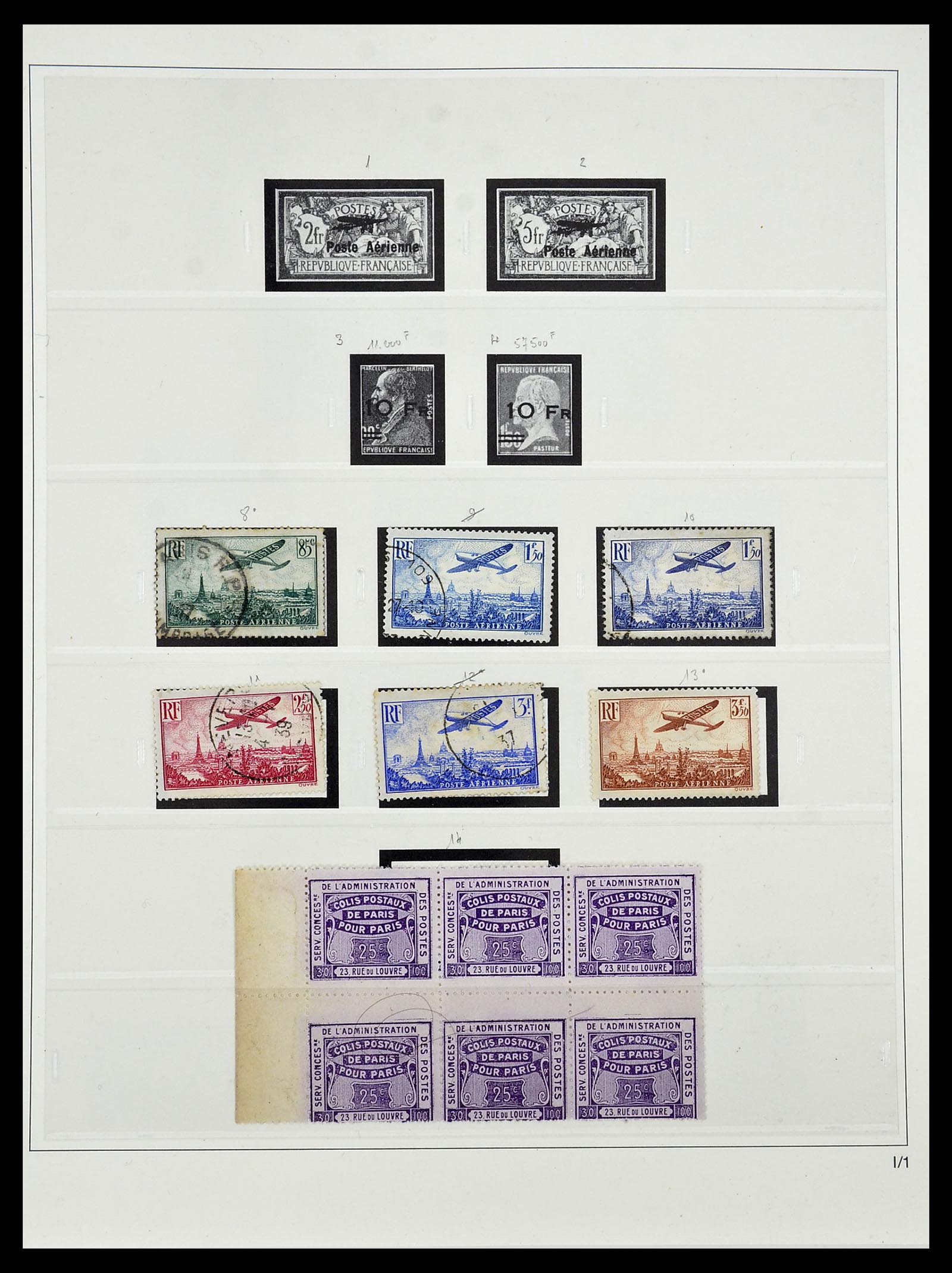 34587 040 - Postzegelverzameling 34587 Frankrijk 1849-1951.