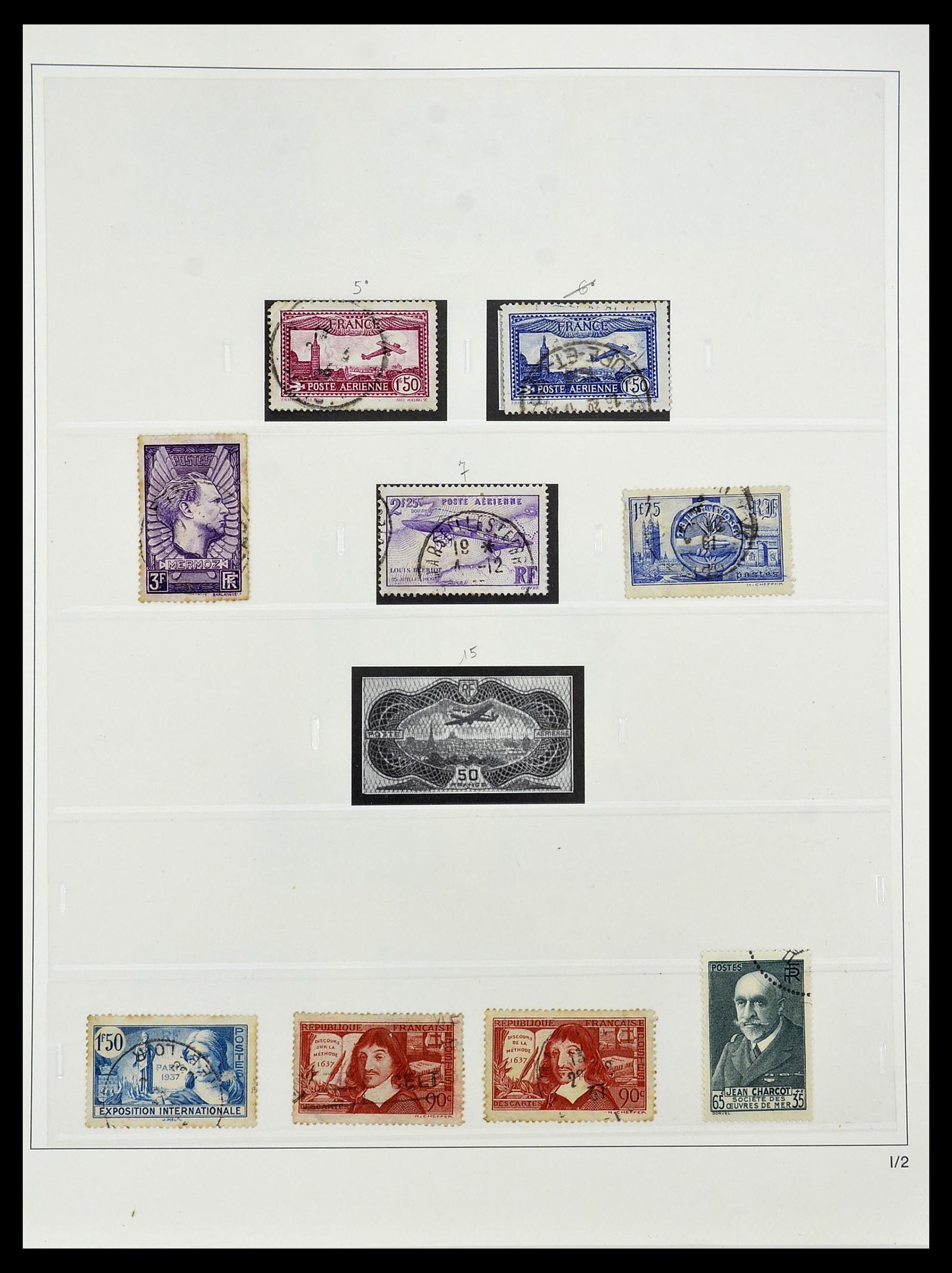 34587 041 - Postzegelverzameling 34587 Frankrijk 1849-1951.