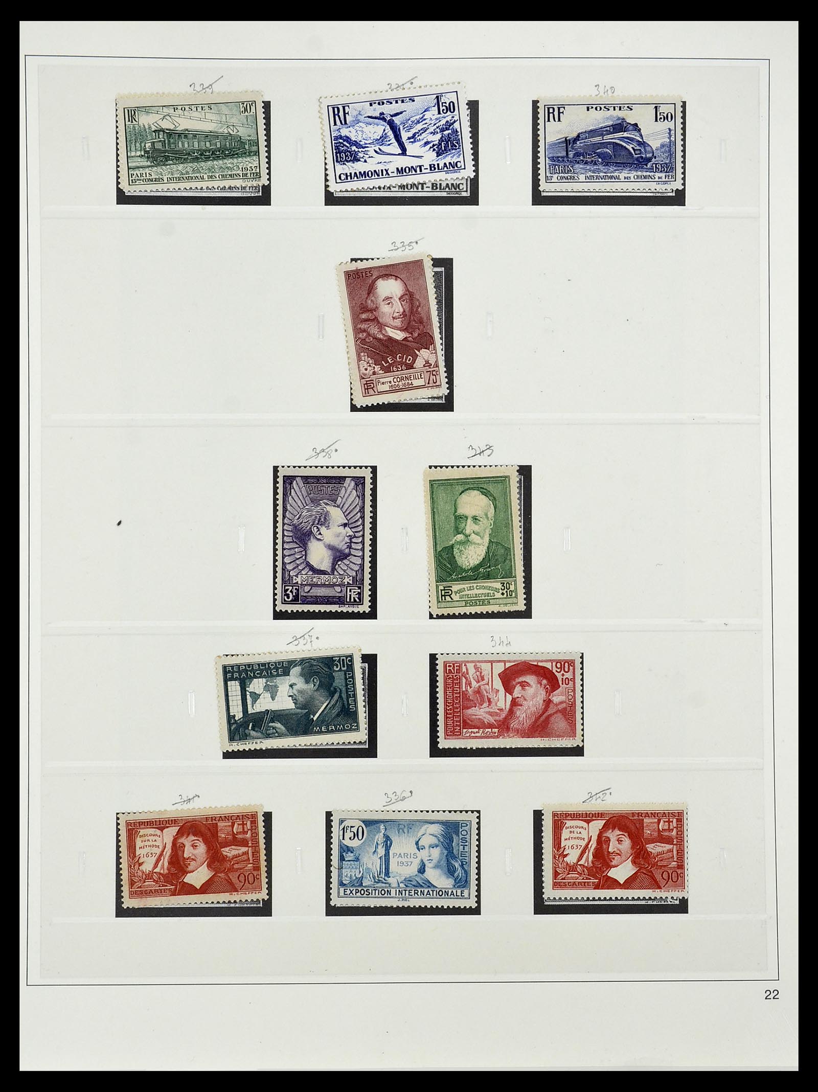 34587 042 - Postzegelverzameling 34587 Frankrijk 1849-1951.