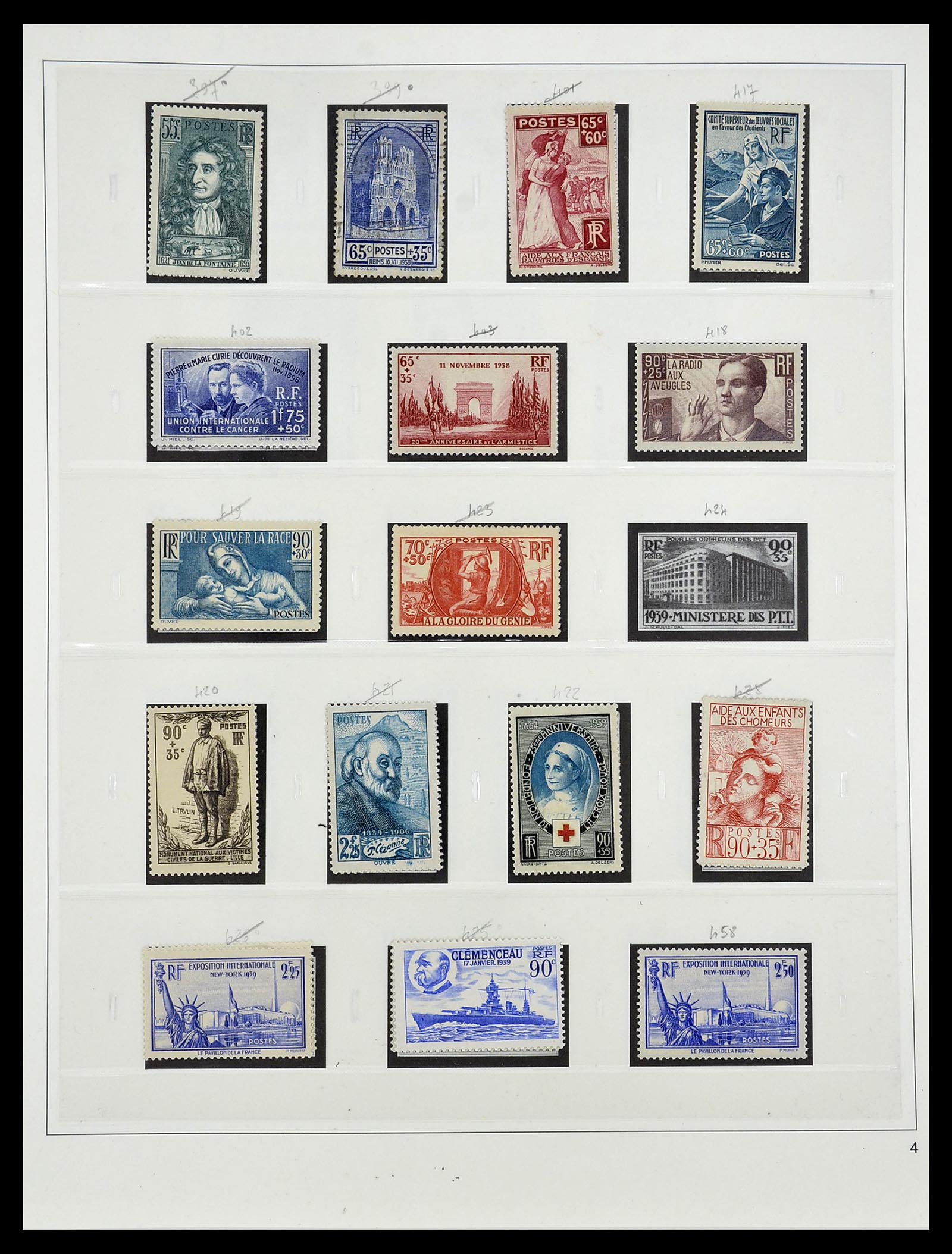 34587 052 - Postzegelverzameling 34587 Frankrijk 1849-1951.