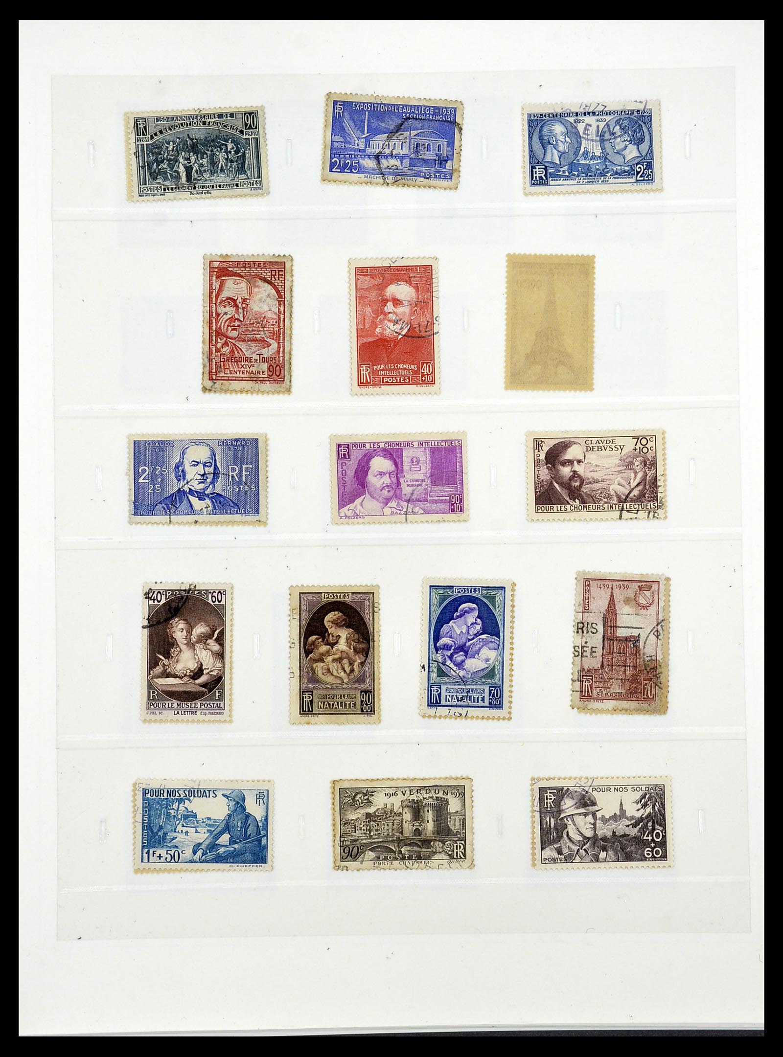 34587 055 - Postzegelverzameling 34587 Frankrijk 1849-1951.