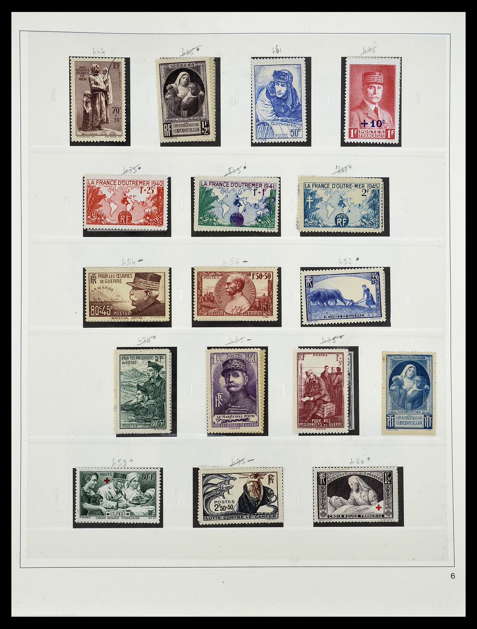 34587 056 - Postzegelverzameling 34587 Frankrijk 1849-1951.