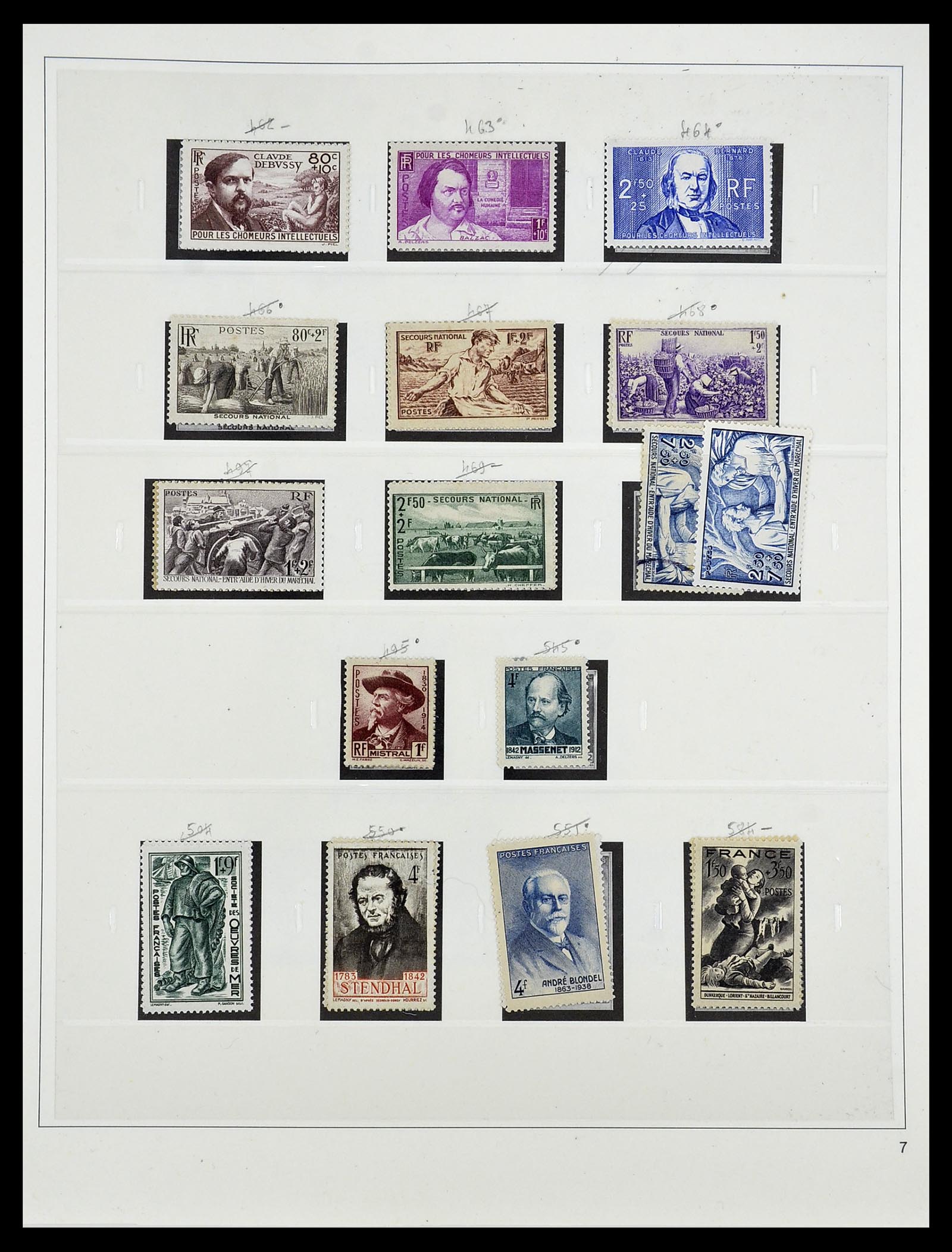 34587 058 - Postzegelverzameling 34587 Frankrijk 1849-1951.