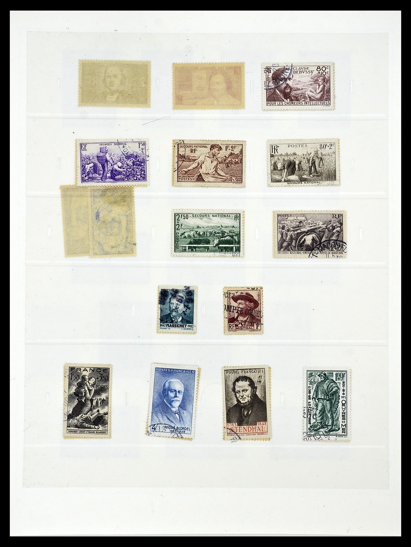 34587 059 - Postzegelverzameling 34587 Frankrijk 1849-1951.