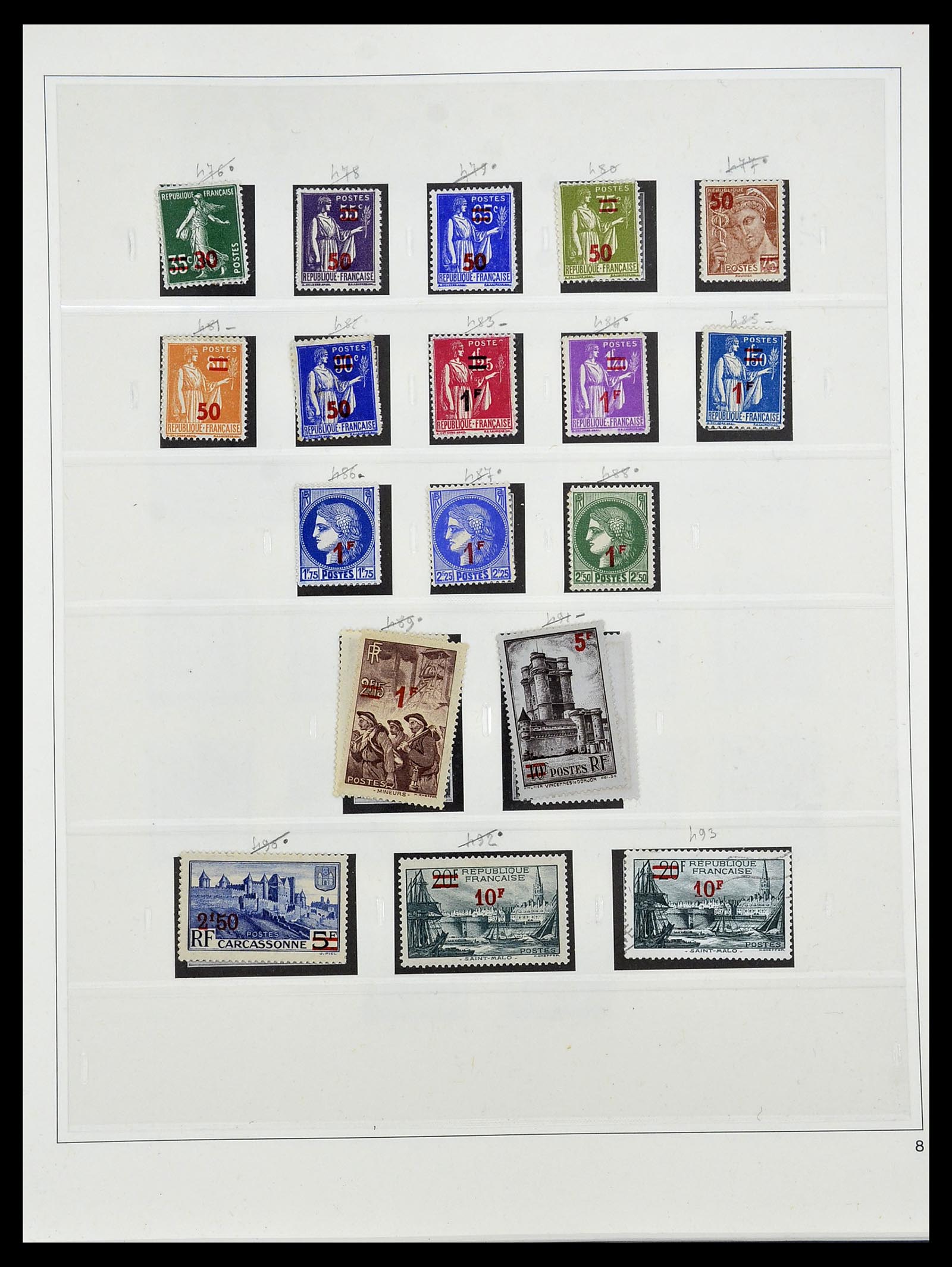 34587 060 - Postzegelverzameling 34587 Frankrijk 1849-1951.