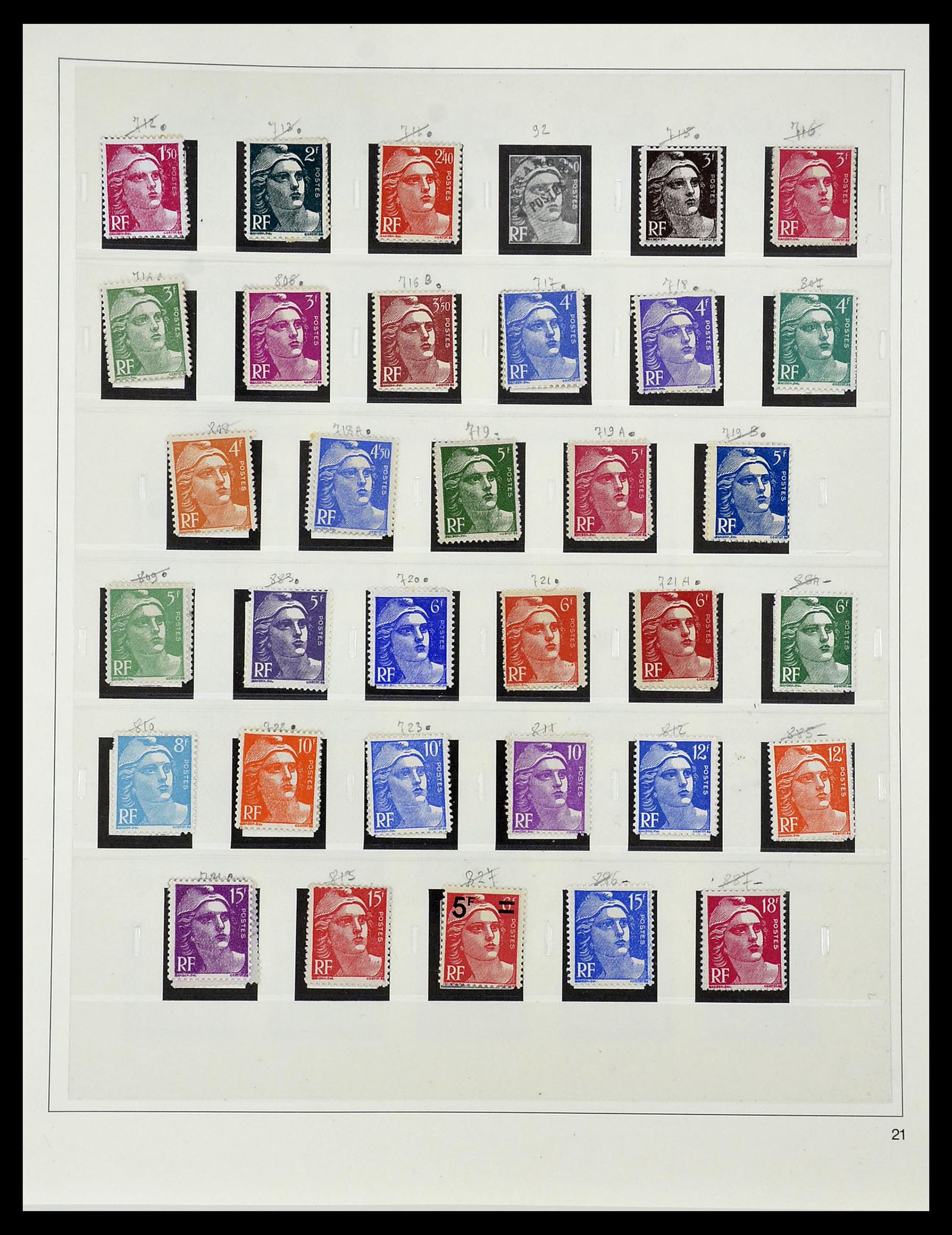 34587 084 - Stamp Collection 34587 France 1849-1951.