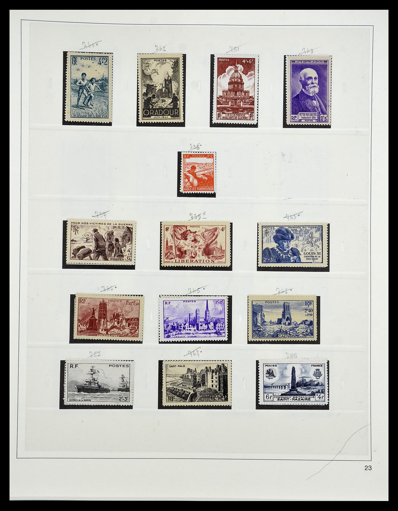 34587 090 - Stamp Collection 34587 France 1849-1951.