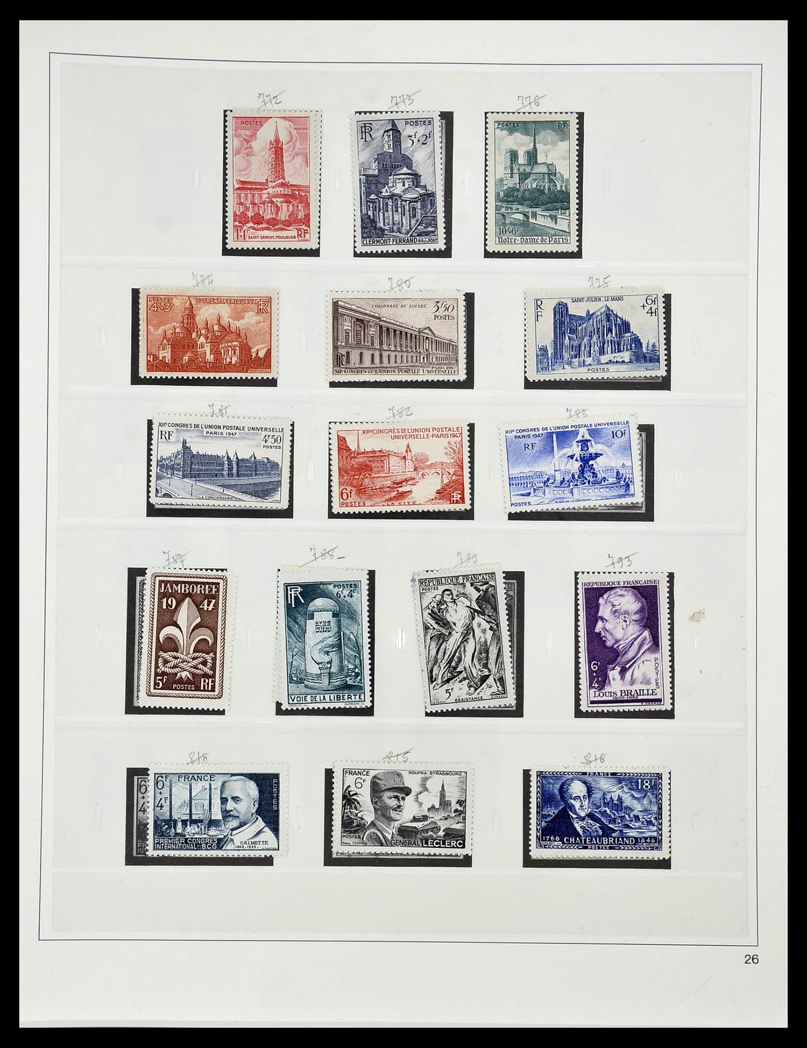 34587 096 - Stamp Collection 34587 France 1849-1951.