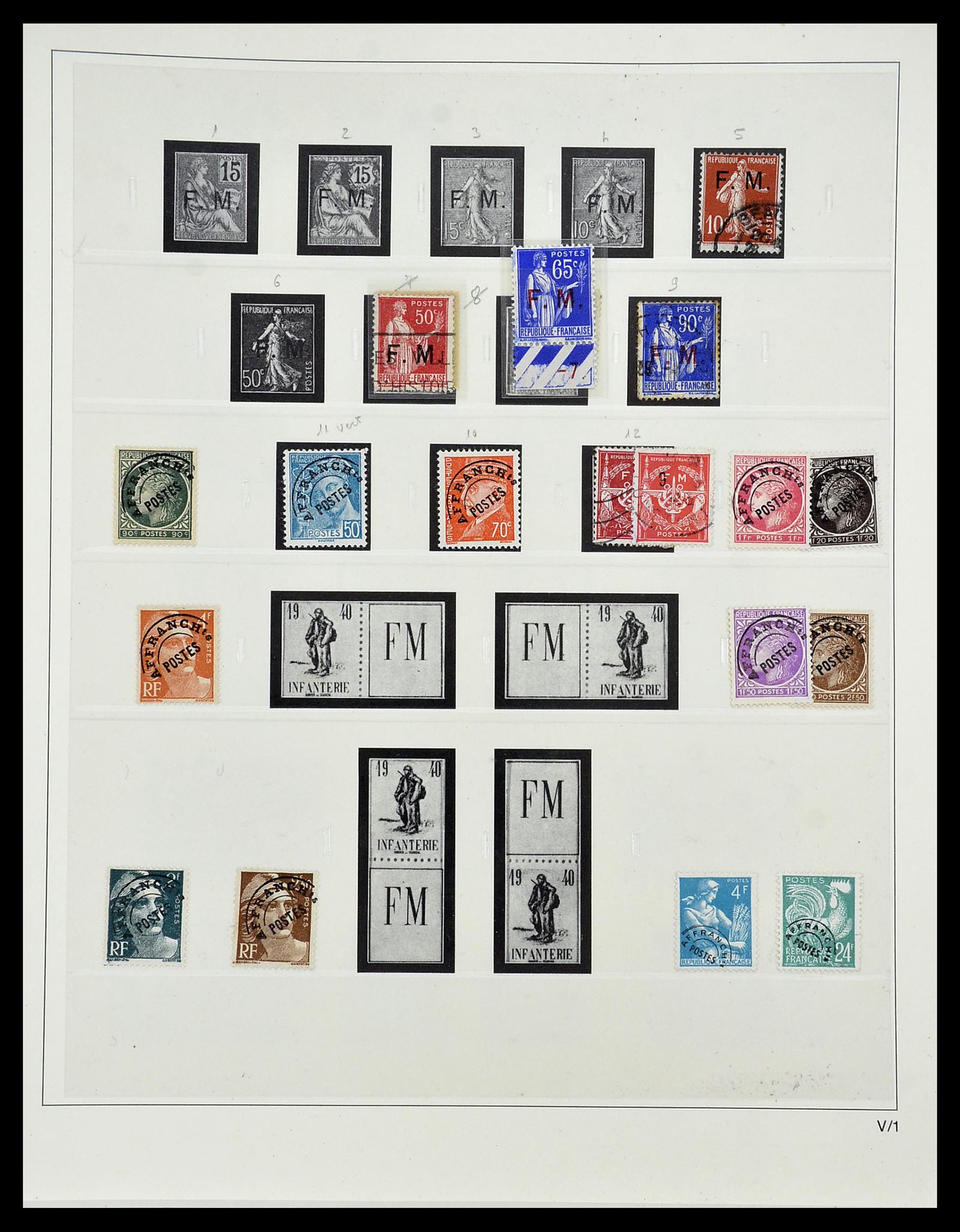 34587 098 - Stamp Collection 34587 France 1849-1951.