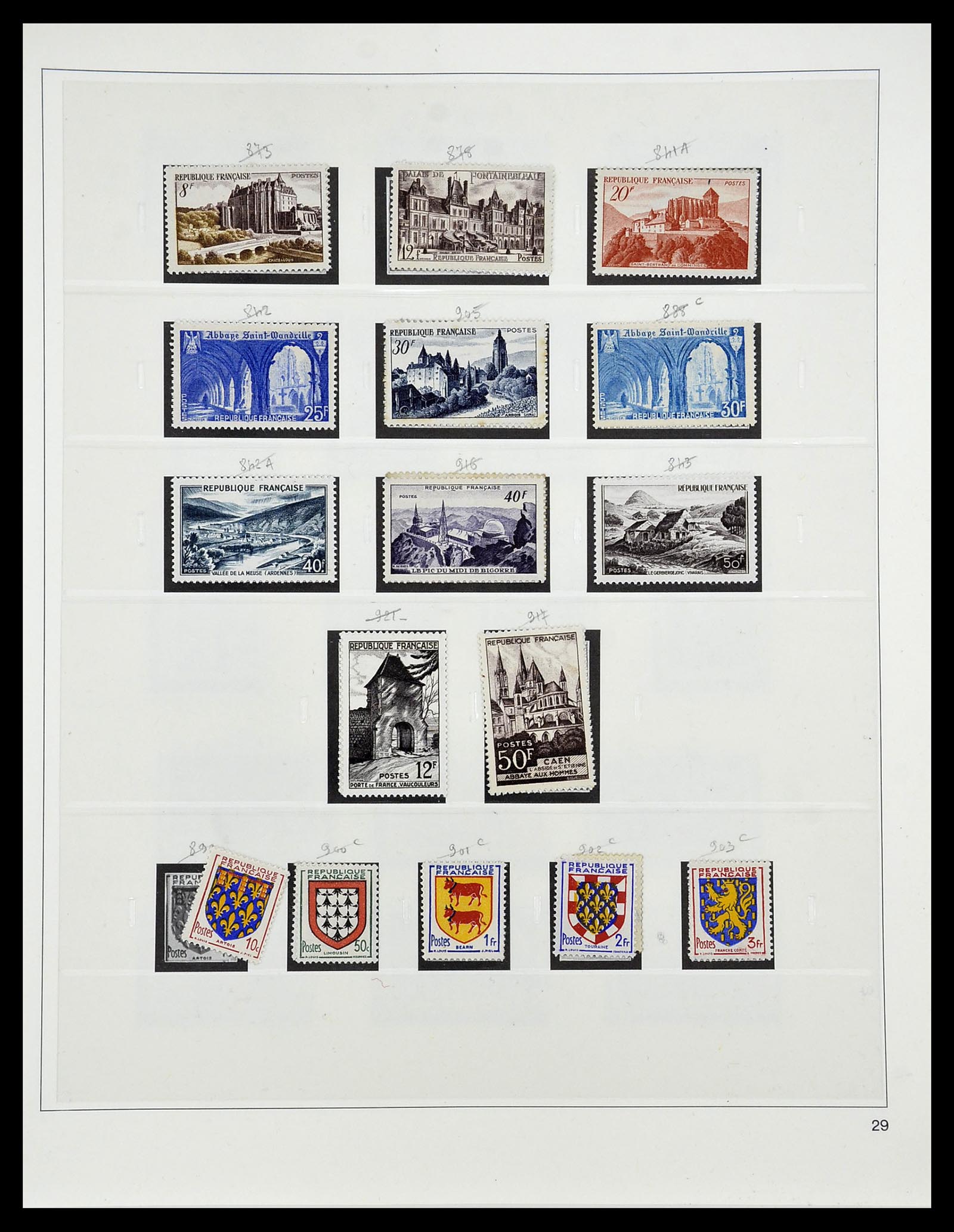 34587 104 - Postzegelverzameling 34587 Frankrijk 1849-1951.
