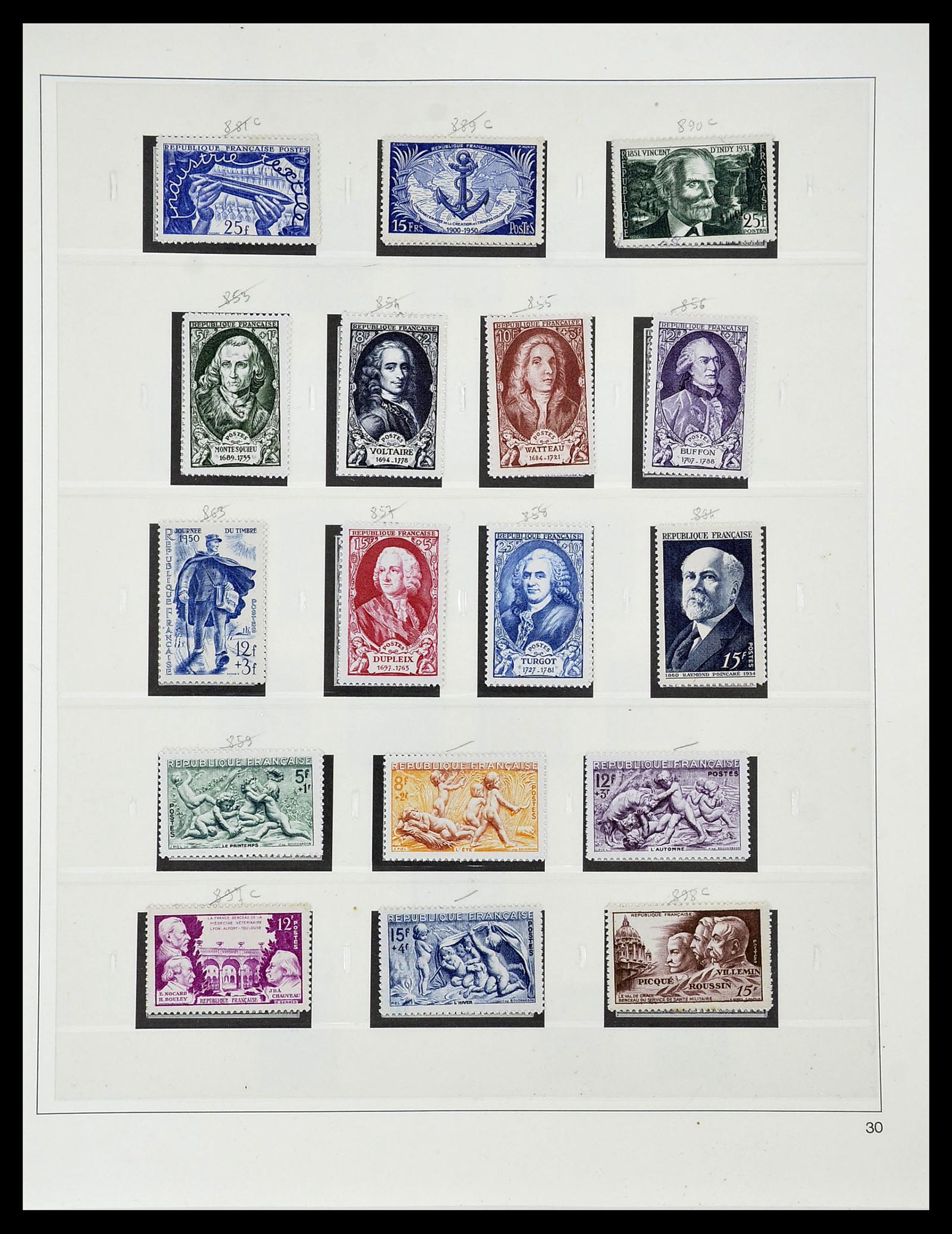 34587 106 - Postzegelverzameling 34587 Frankrijk 1849-1951.