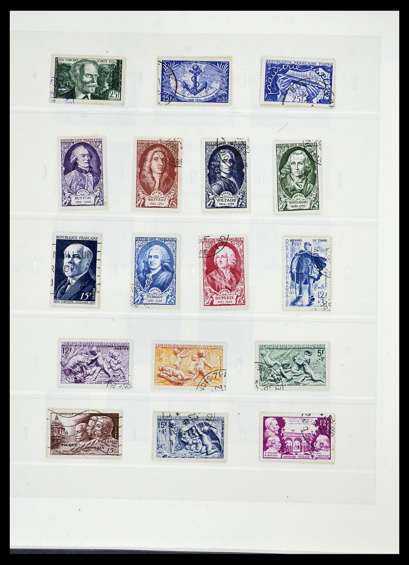 34587 107 - Postzegelverzameling 34587 Frankrijk 1849-1951.