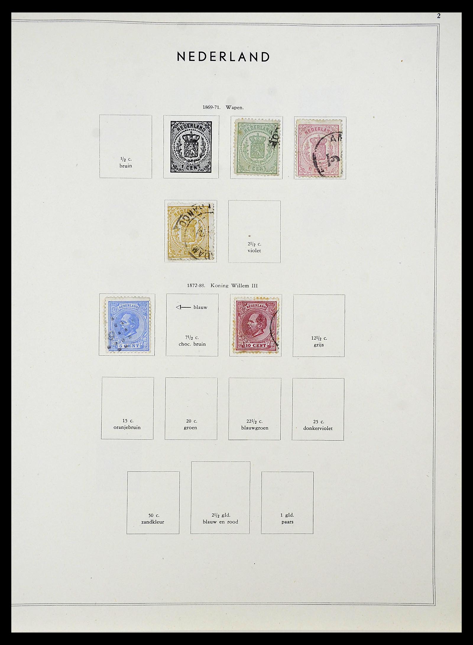 34588 002 - Postzegelverzameling 34588 Nederland 1852-1958.