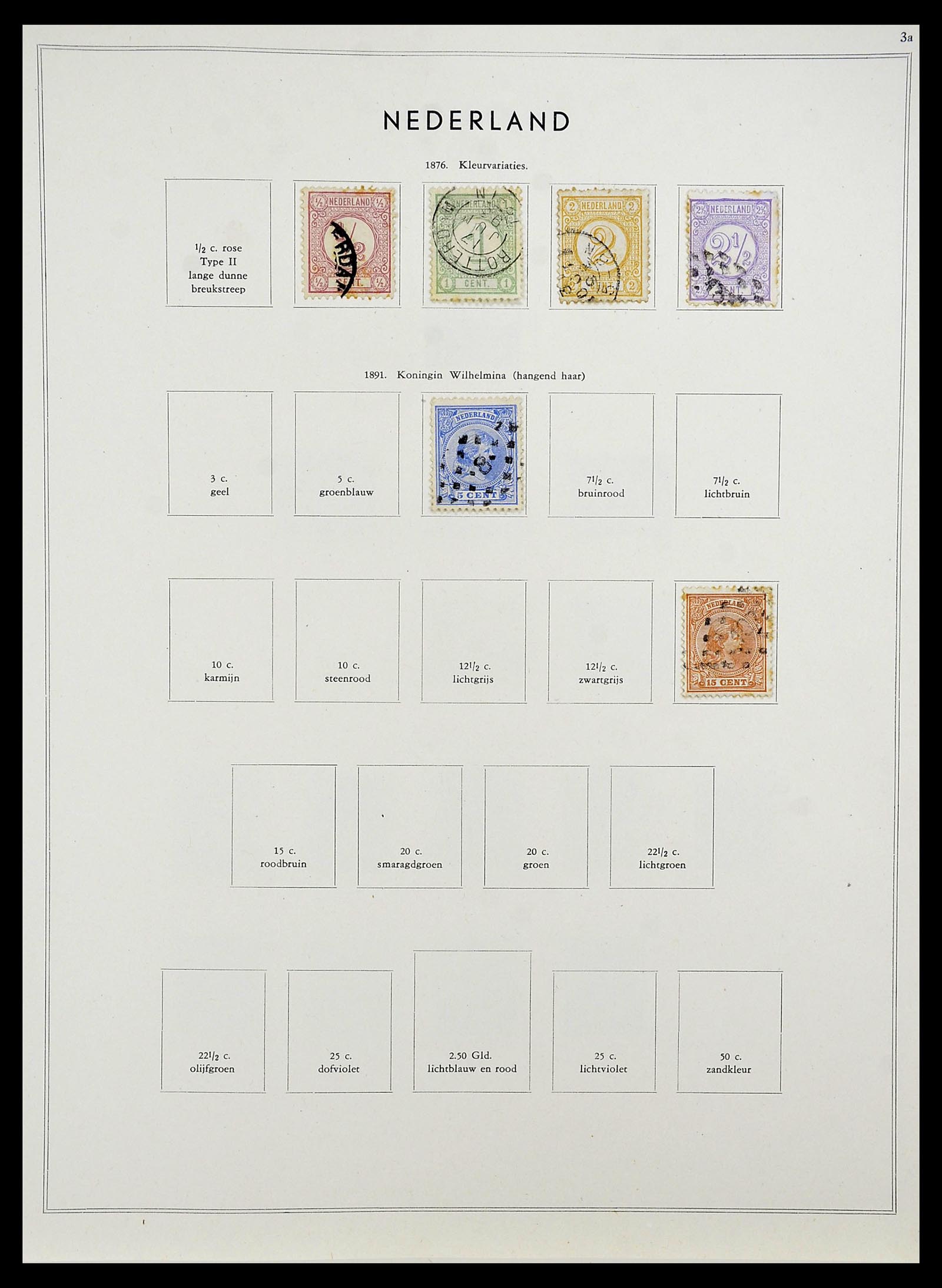 34588 004 - Postzegelverzameling 34588 Nederland 1852-1958.