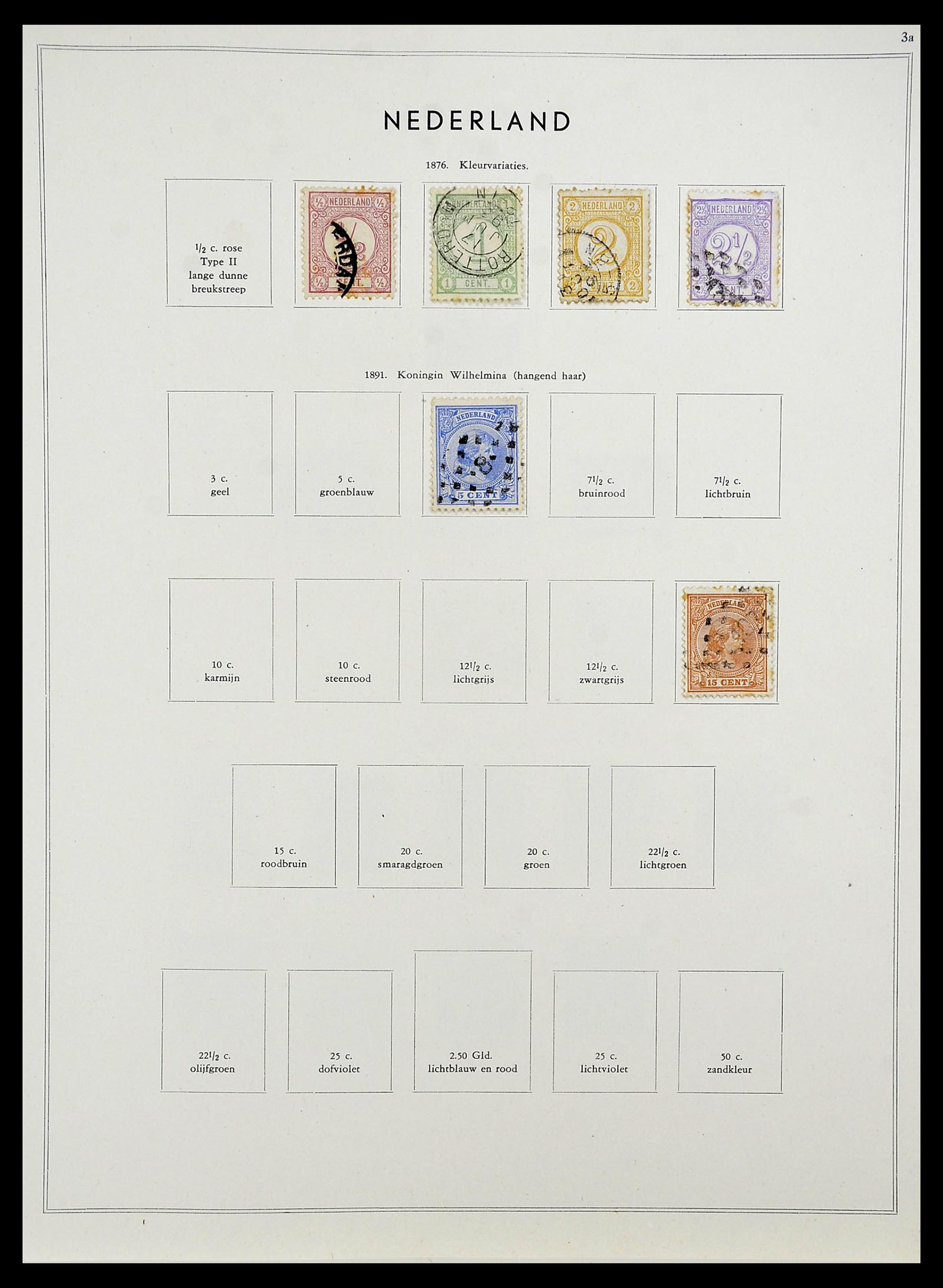 34588 004 - Postzegelverzameling 34588 Nederland 1852-1958.