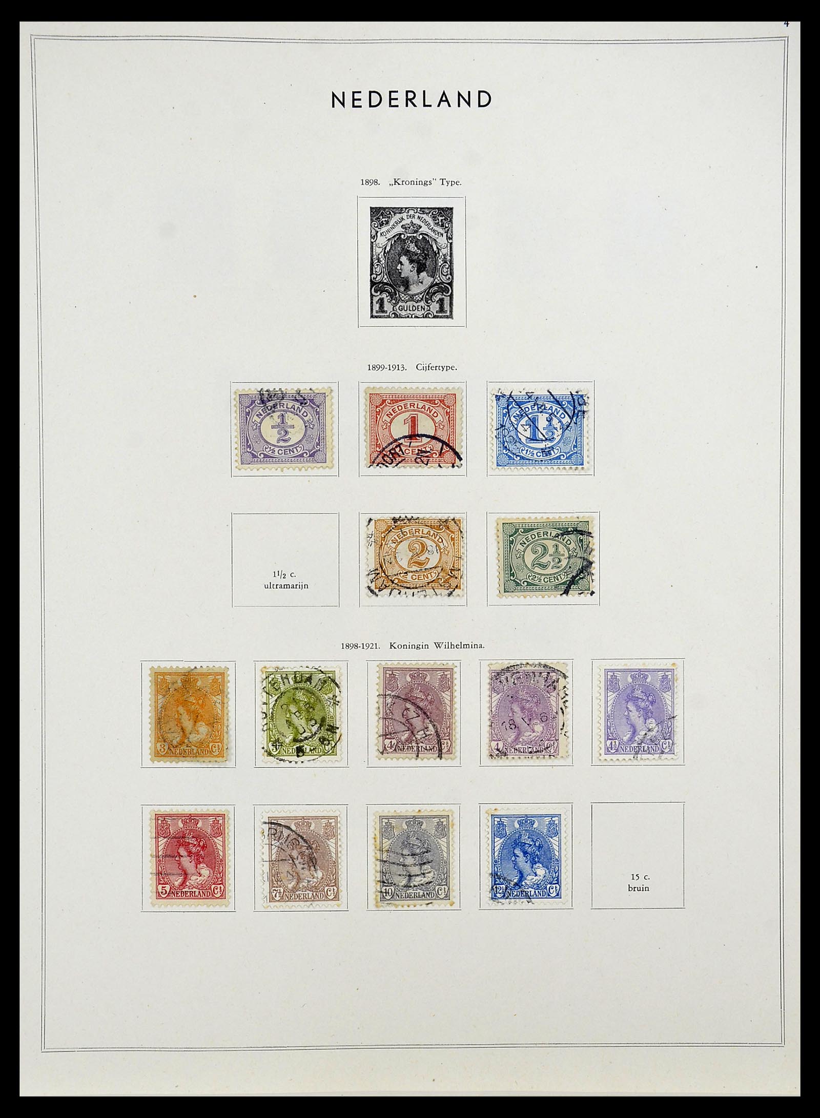 34588 005 - Postzegelverzameling 34588 Nederland 1852-1958.