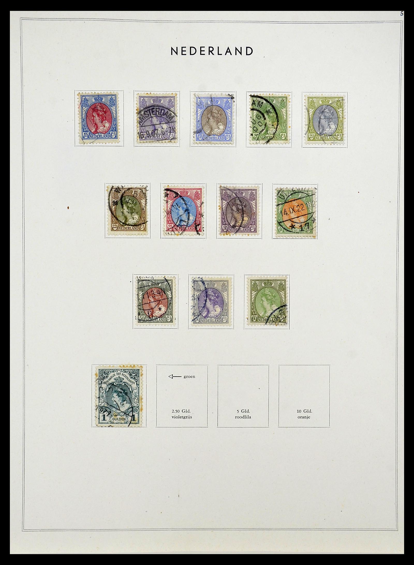 34588 006 - Postzegelverzameling 34588 Nederland 1852-1958.