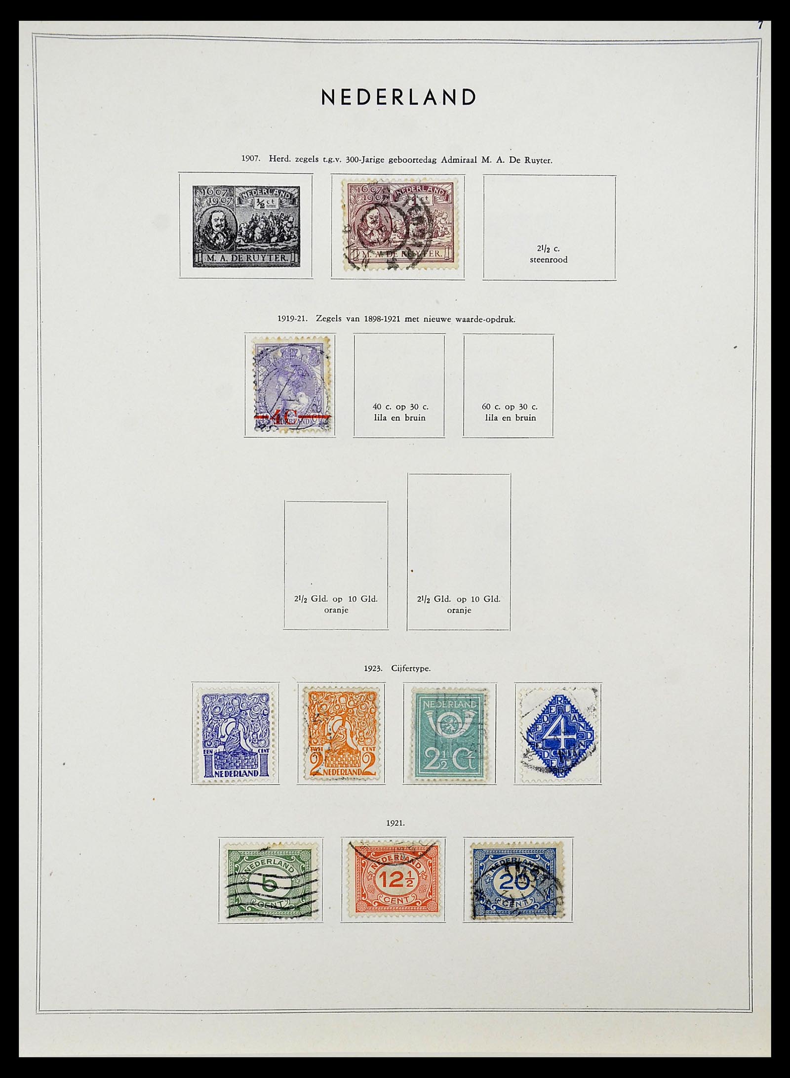 34588 008 - Postzegelverzameling 34588 Nederland 1852-1958.