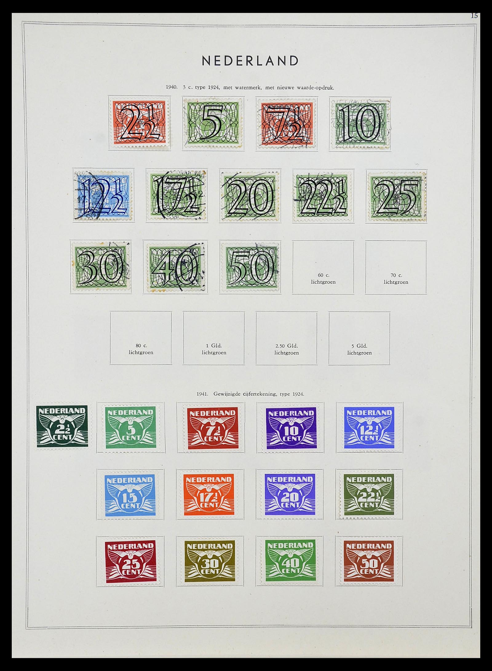 34588 016 - Postzegelverzameling 34588 Nederland 1852-1958.
