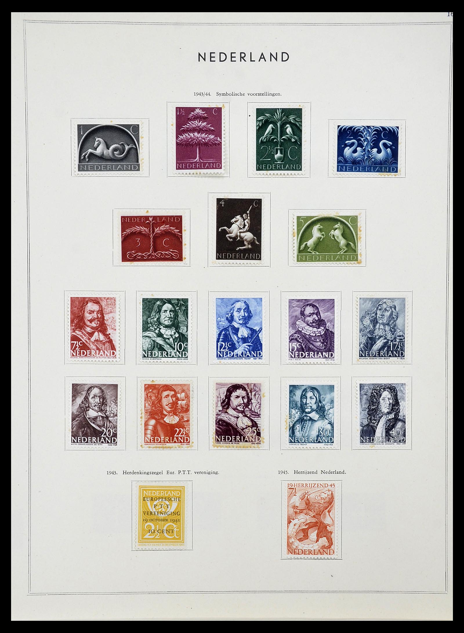 34588 017 - Postzegelverzameling 34588 Nederland 1852-1958.