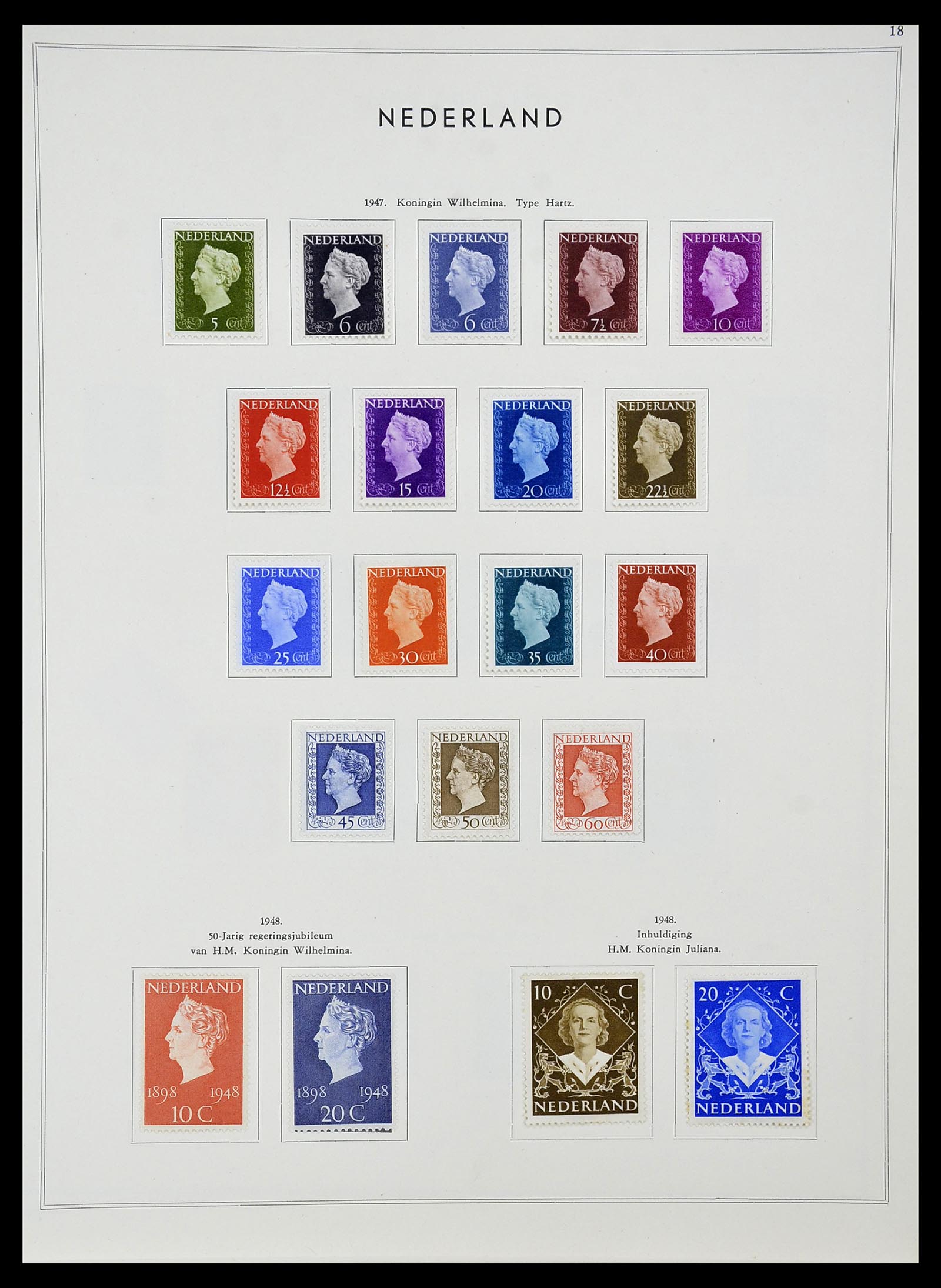 34588 019 - Postzegelverzameling 34588 Nederland 1852-1958.