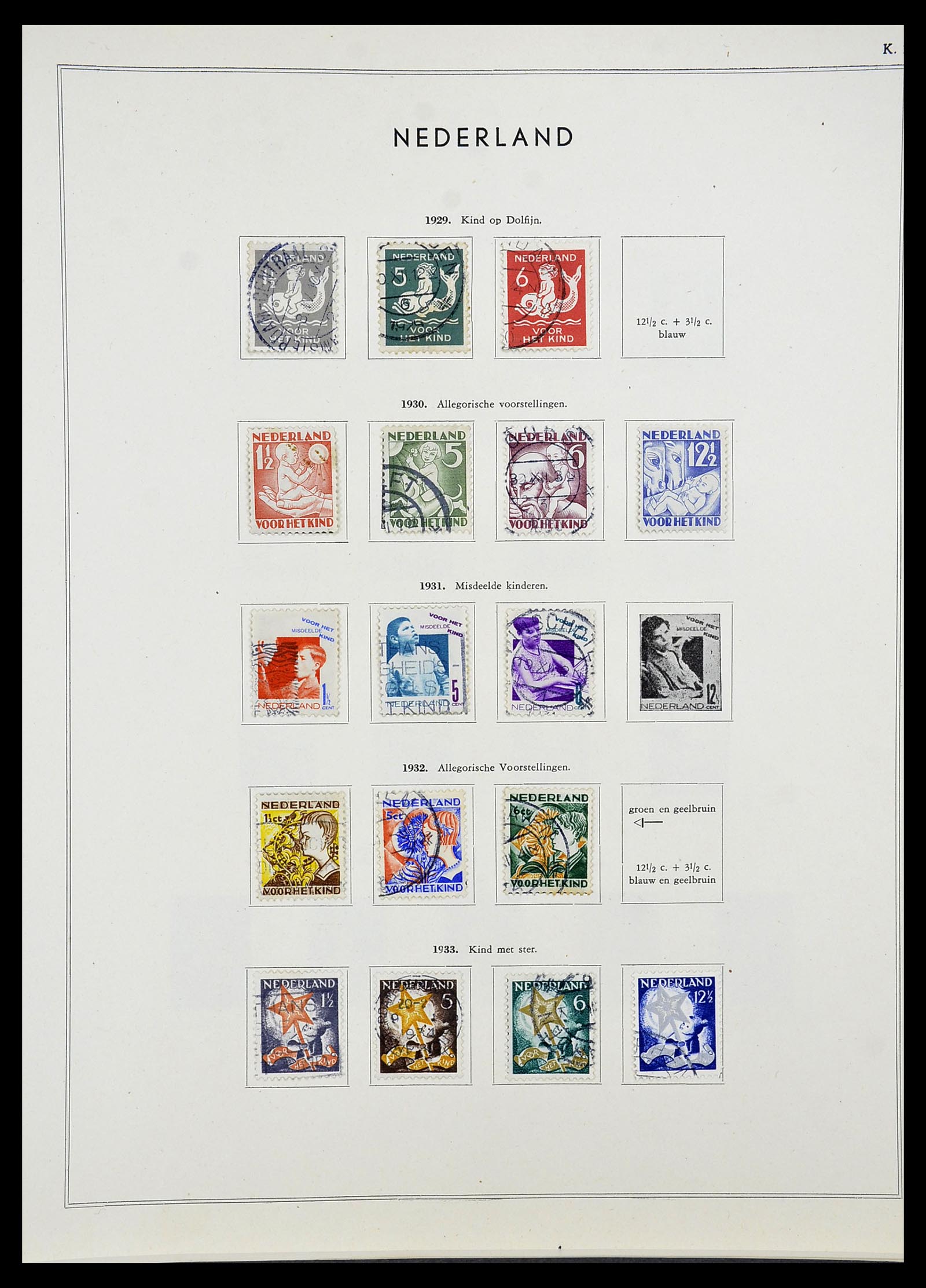 34588 025 - Postzegelverzameling 34588 Nederland 1852-1958.