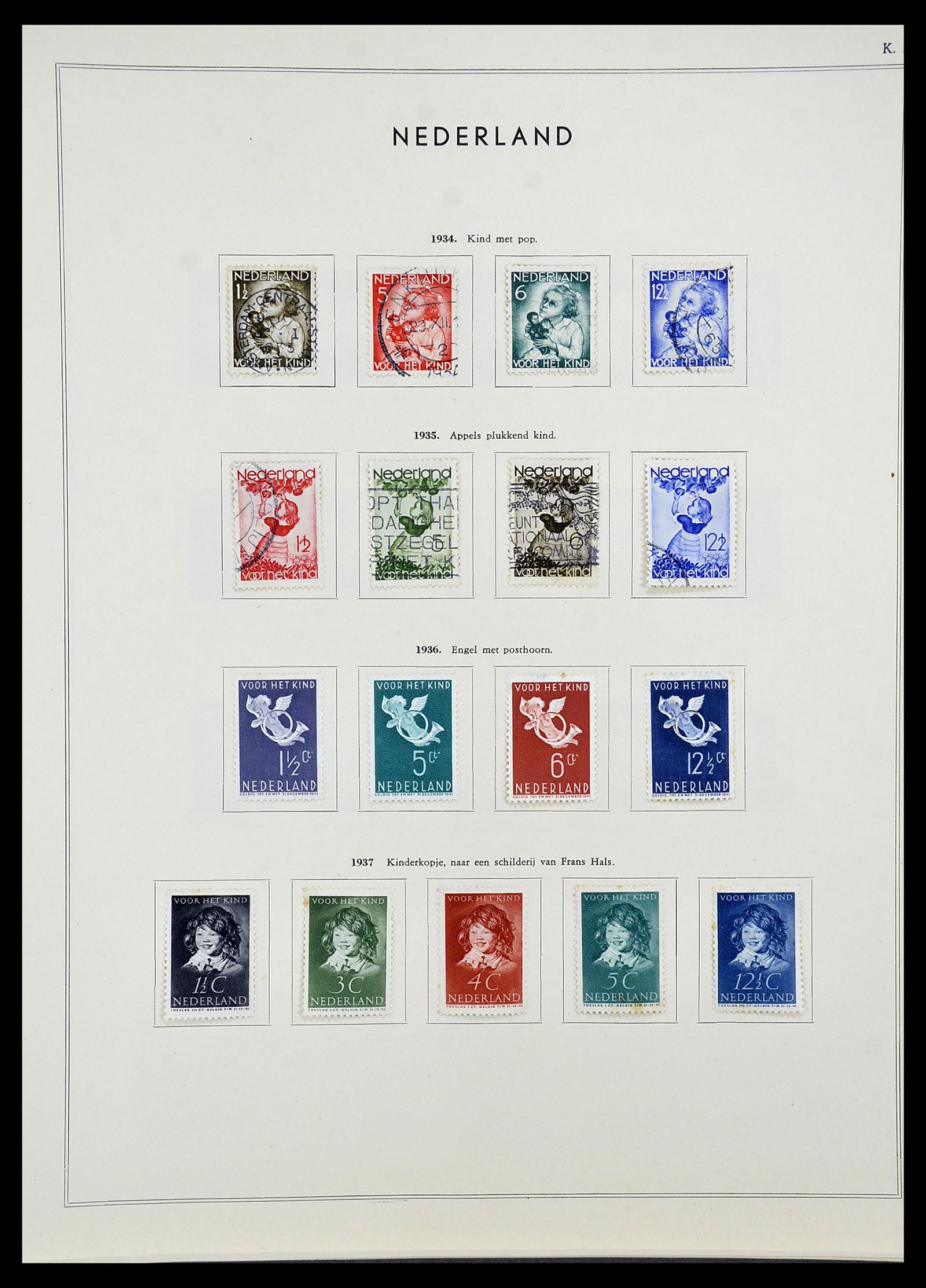 34588 026 - Postzegelverzameling 34588 Nederland 1852-1958.