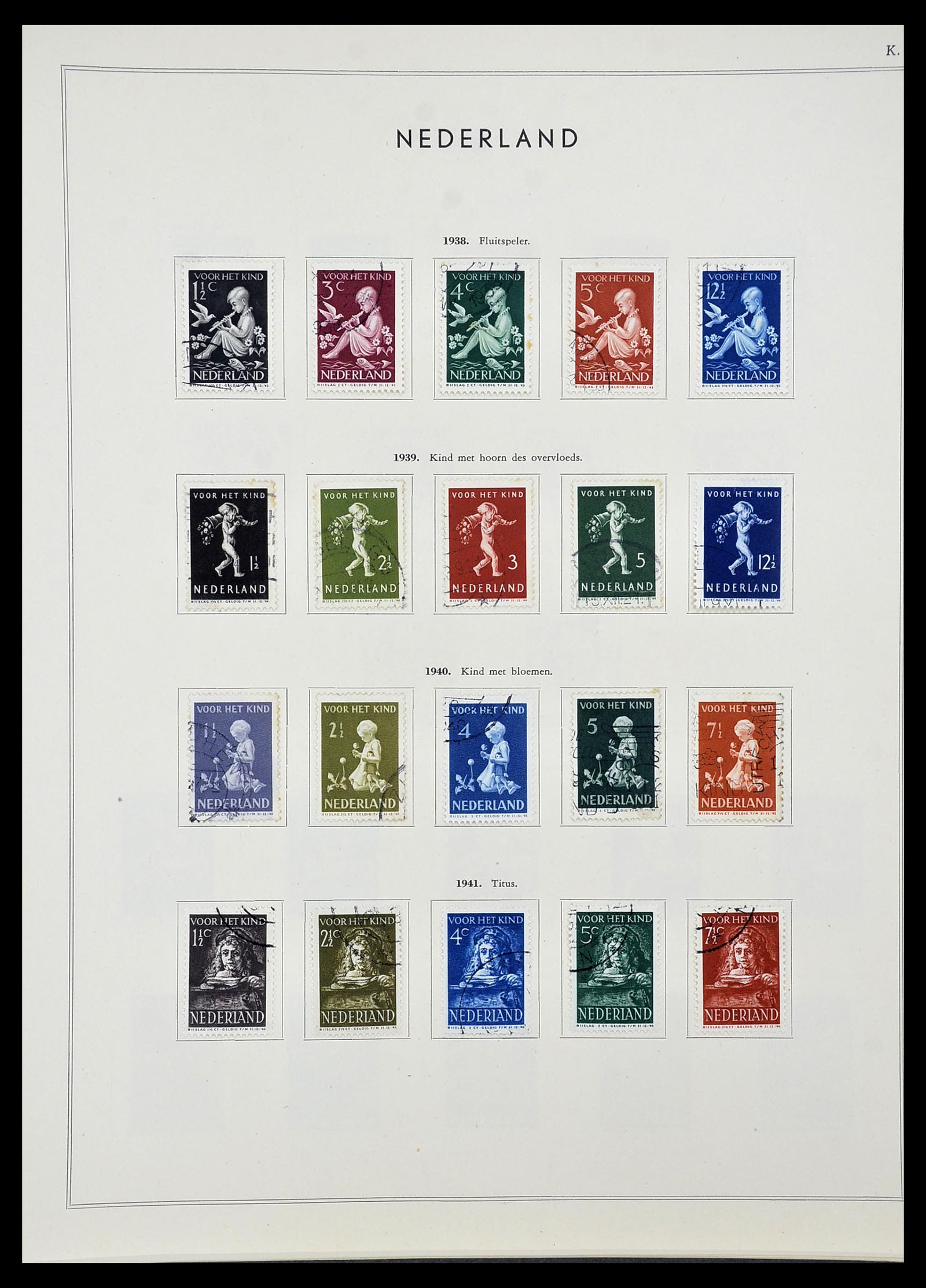 34588 027 - Postzegelverzameling 34588 Nederland 1852-1958.