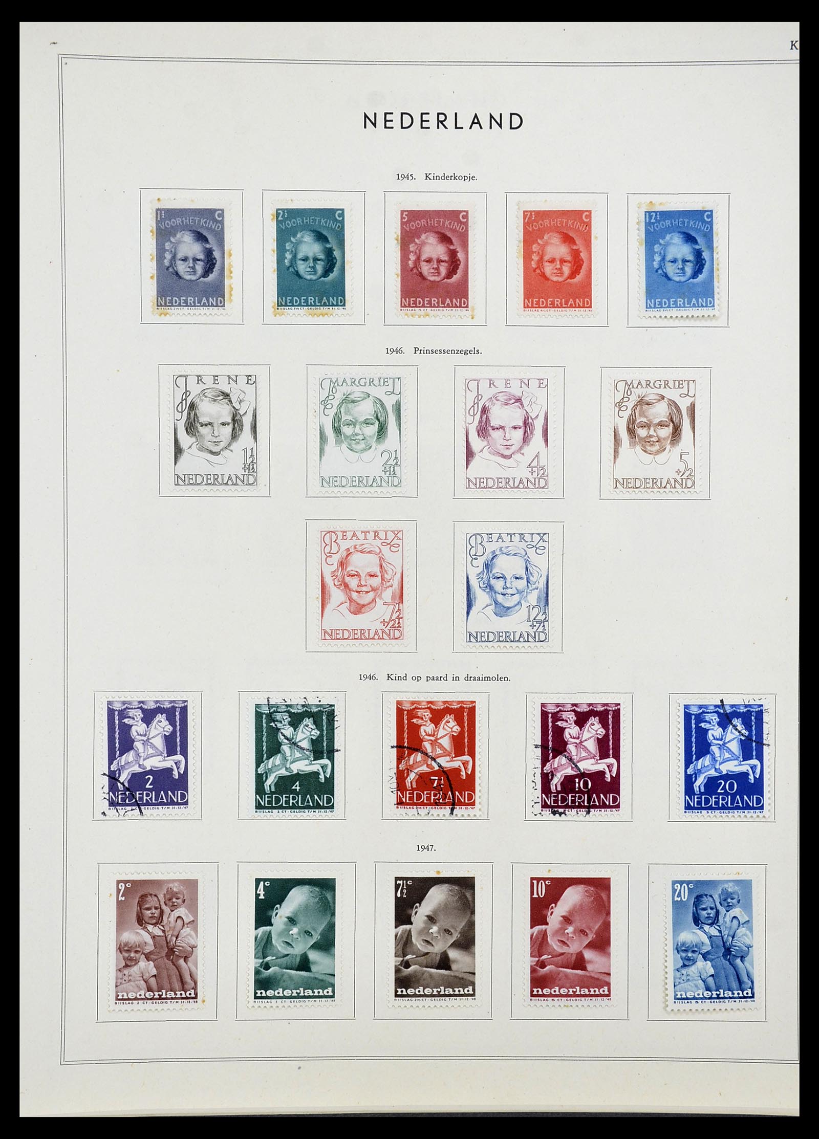 34588 028 - Postzegelverzameling 34588 Nederland 1852-1958.
