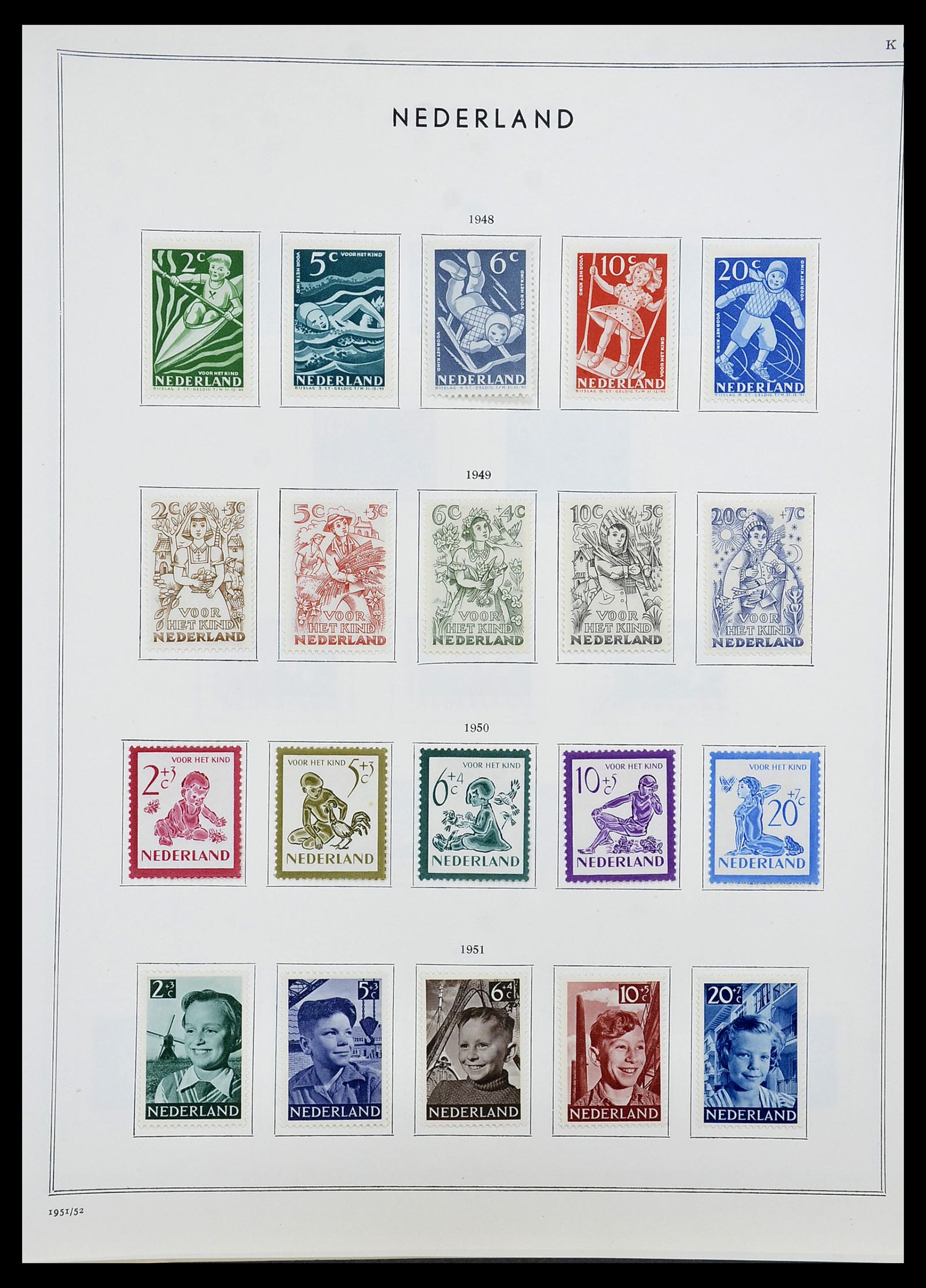 34588 029 - Postzegelverzameling 34588 Nederland 1852-1958.