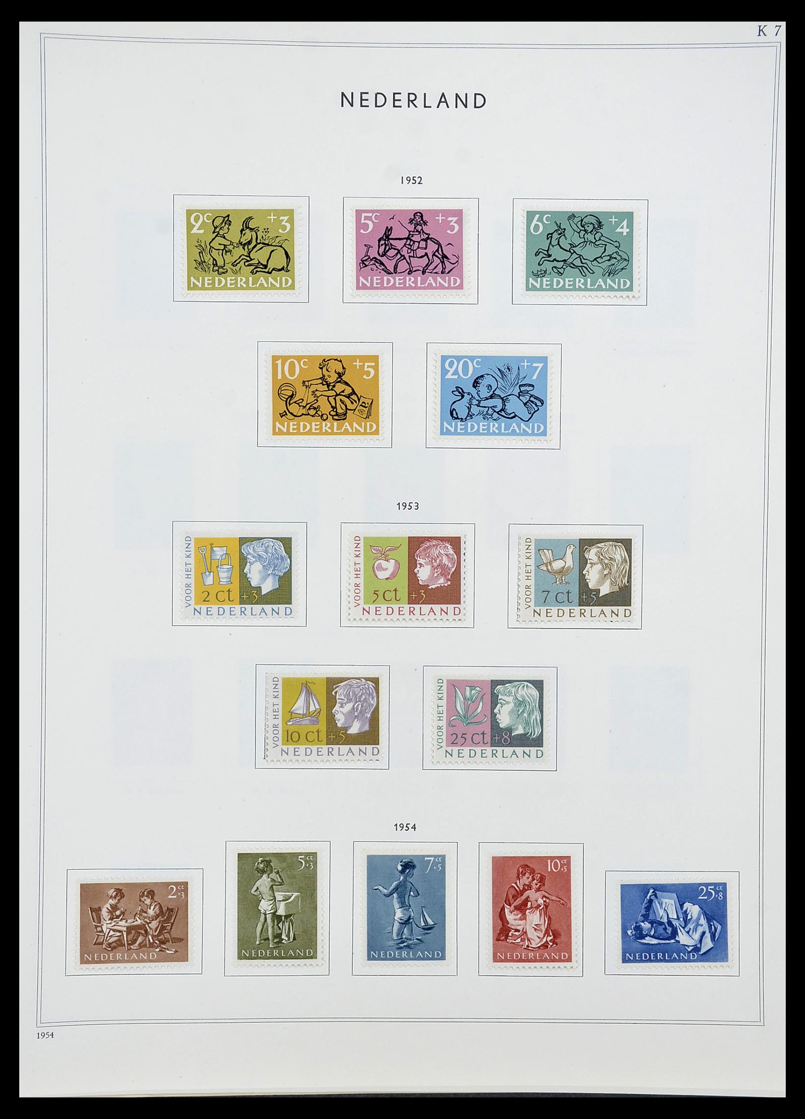 34588 030 - Postzegelverzameling 34588 Nederland 1852-1958.