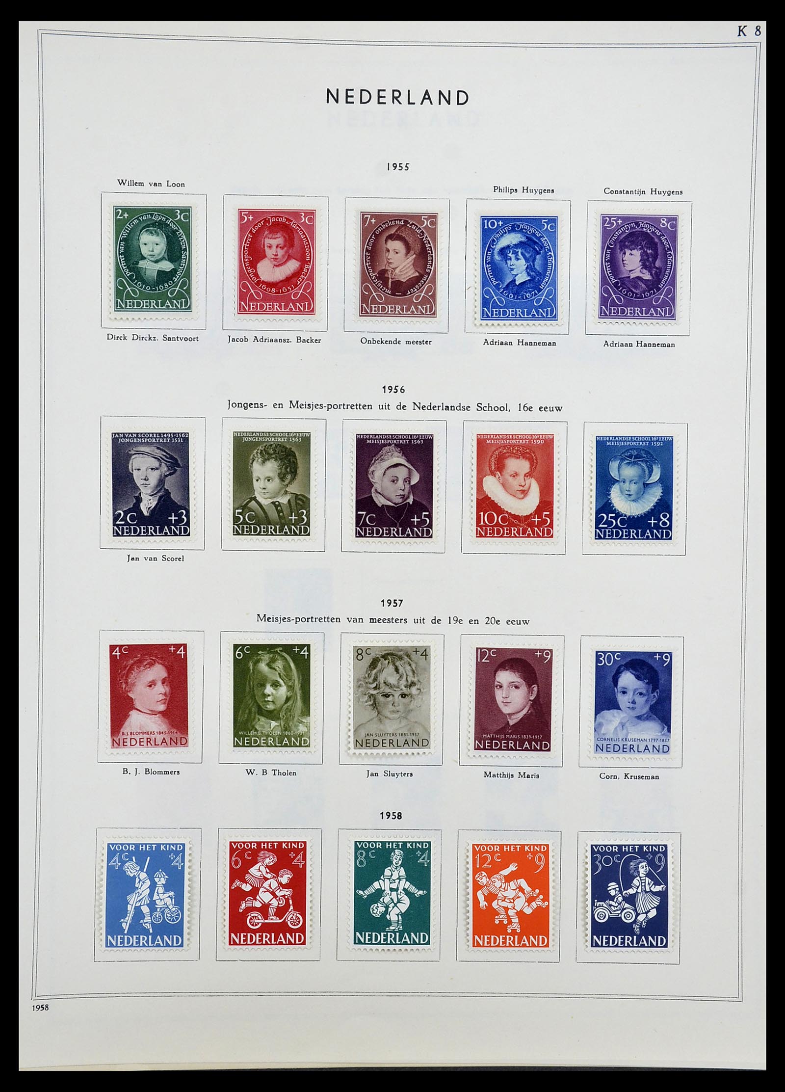 34588 031 - Postzegelverzameling 34588 Nederland 1852-1958.