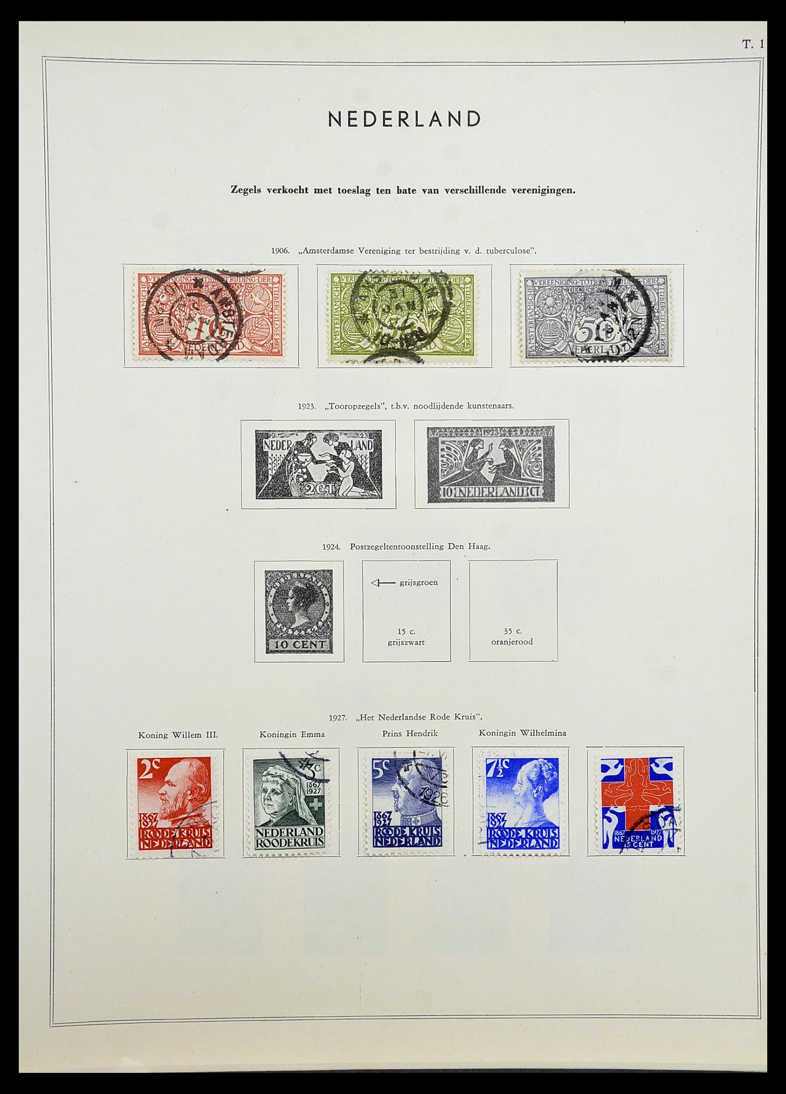 34588 032 - Postzegelverzameling 34588 Nederland 1852-1958.